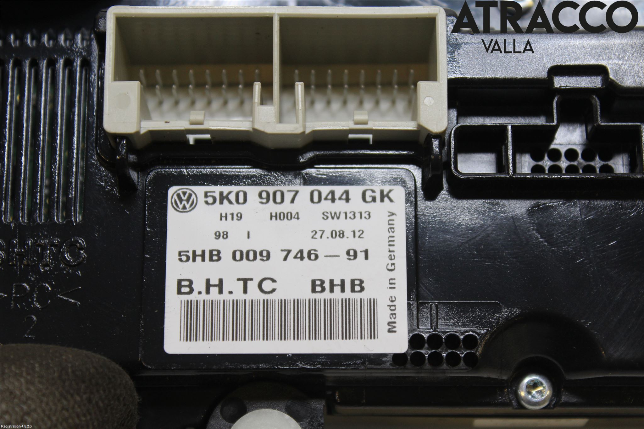 Volkswagen VW GOLF VI 09-13 Varme Ac Betjening-Display