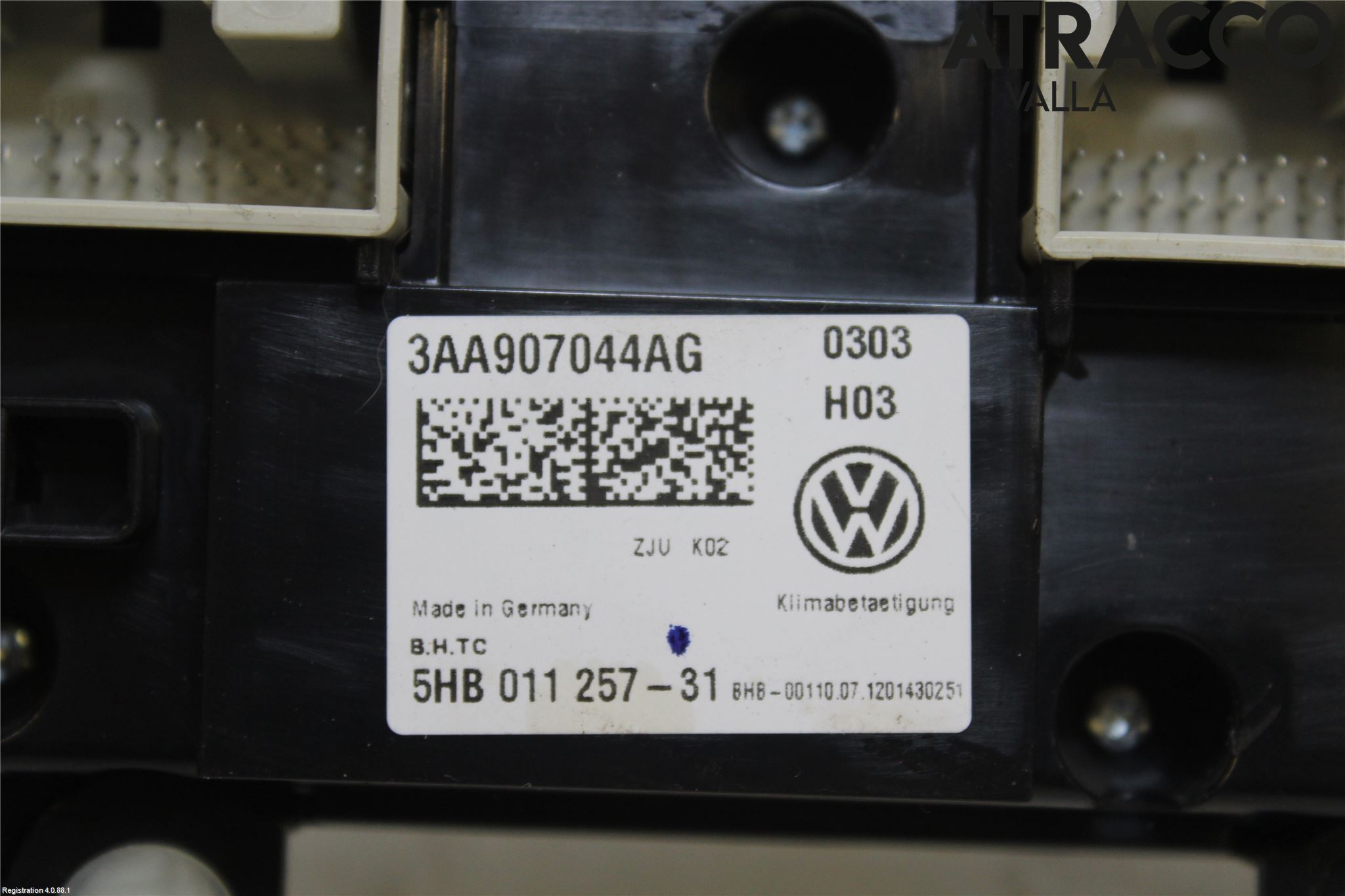 Volkswagen VW PASSAT 11-14 Varme Ac Betjening-Display
