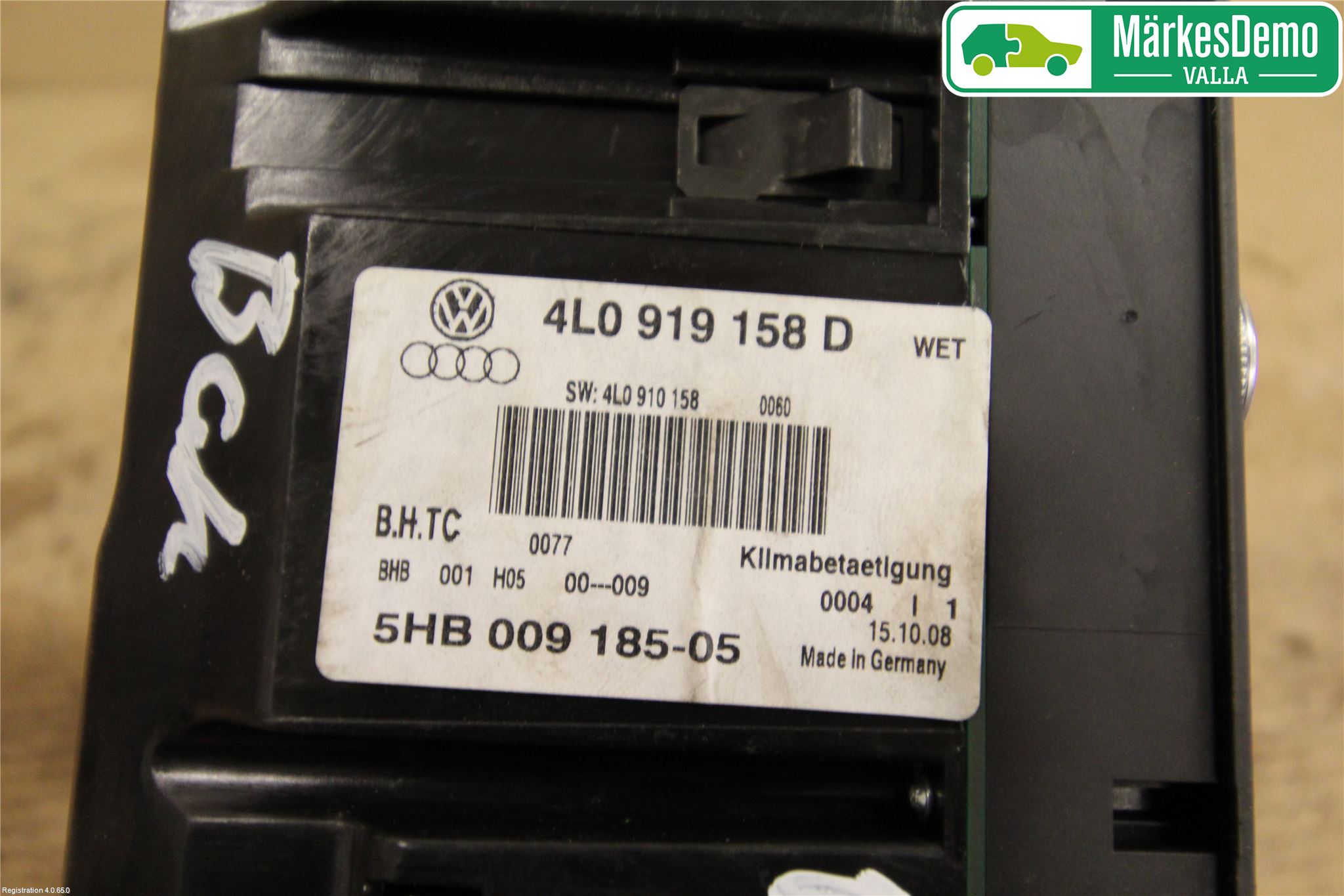 Audi Q7/SQ7 Varme Ac Betjening-Display