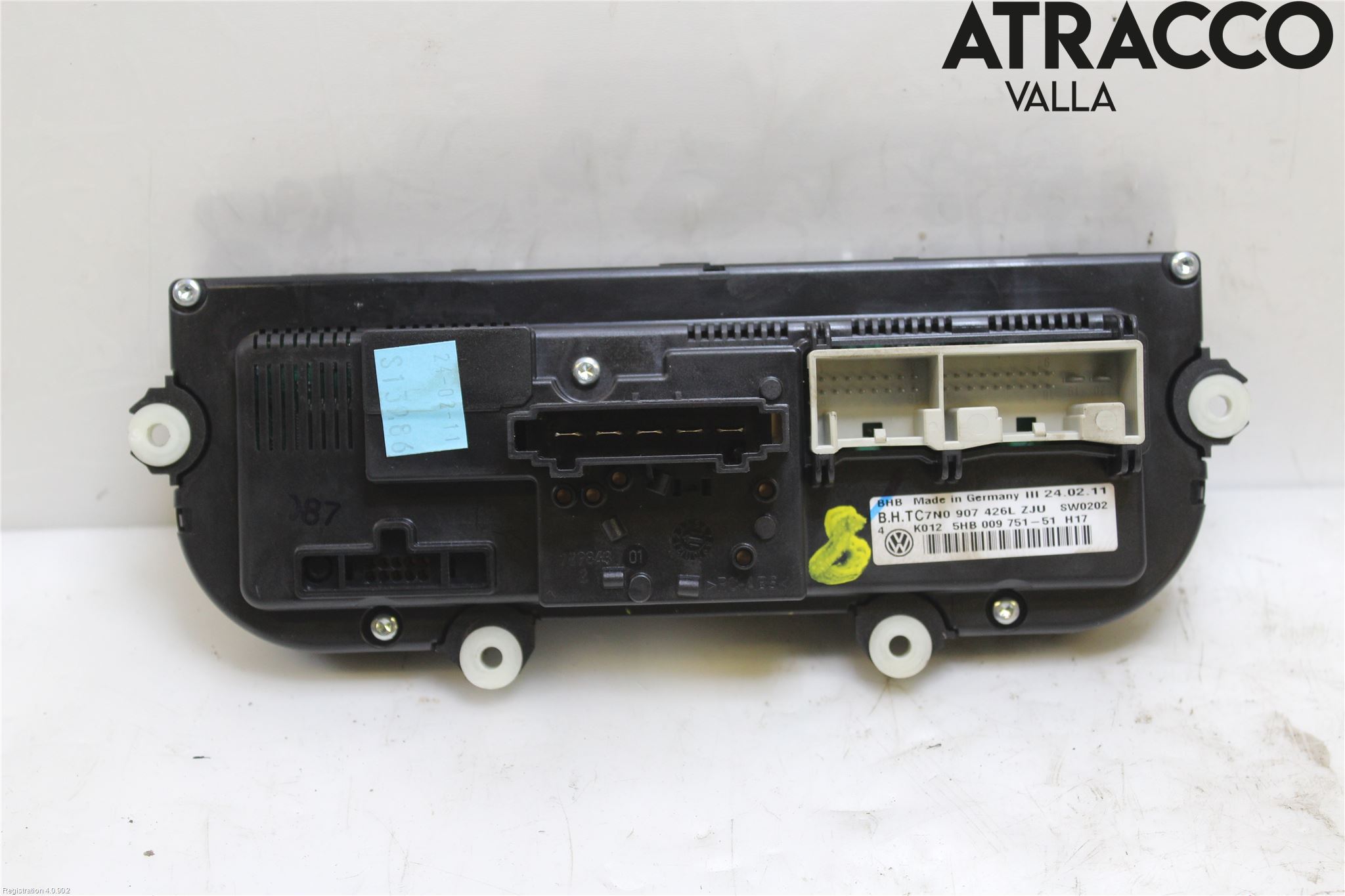 Volkswagen VW GOLF VI 09-13 Varme Ac Betjening-Display