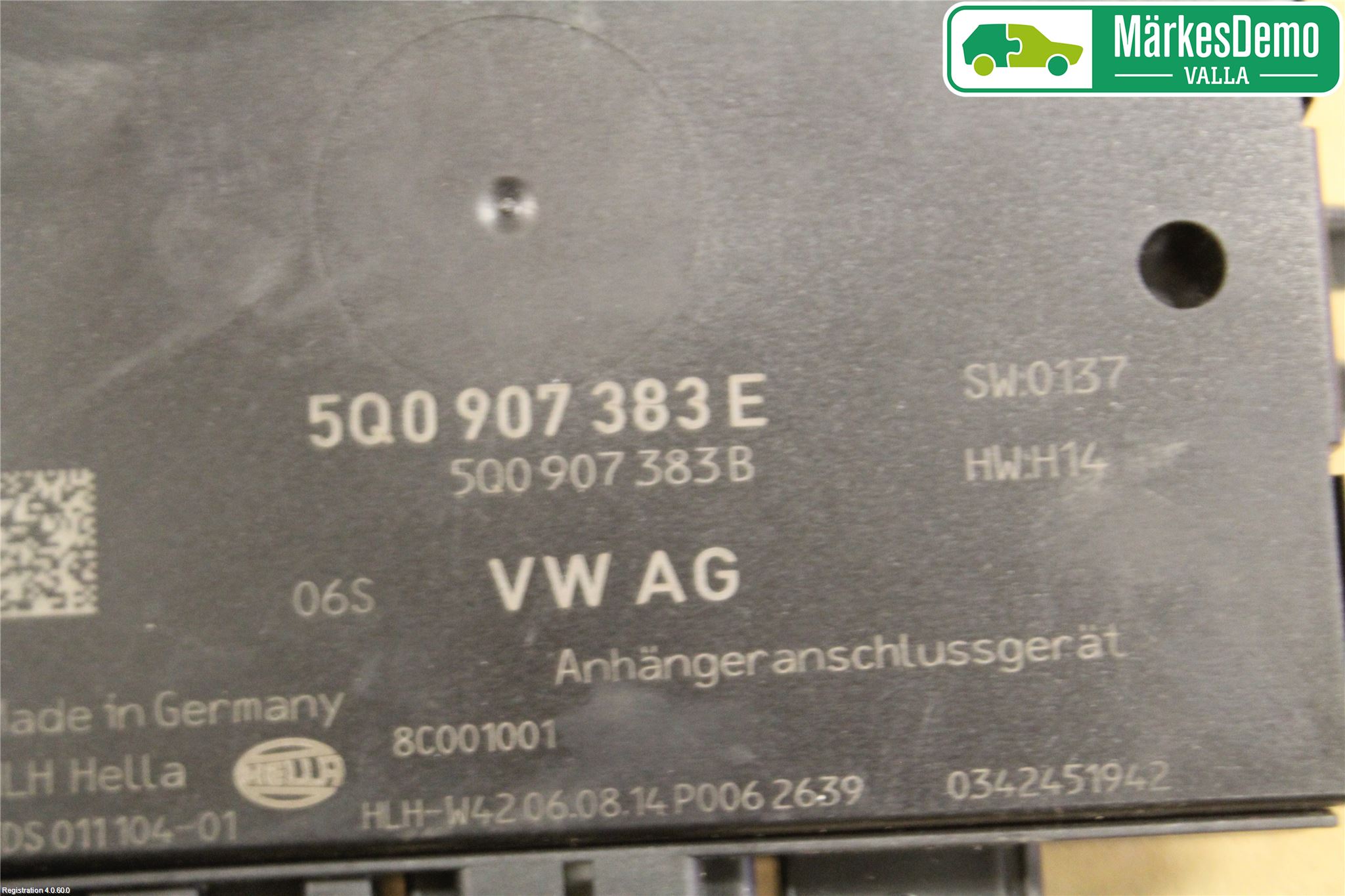 Volkswagen VW GOLF / E-GOLF VII 13-20 Styreenhet Tilhengerfeste