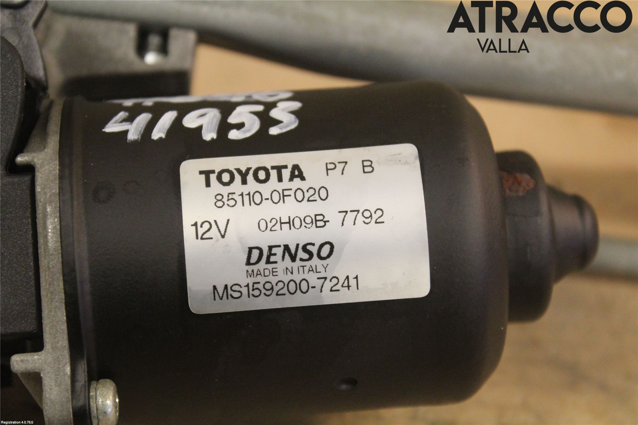 Toyota COROLLA VERSO 04-07 Viskermotor Frontrute