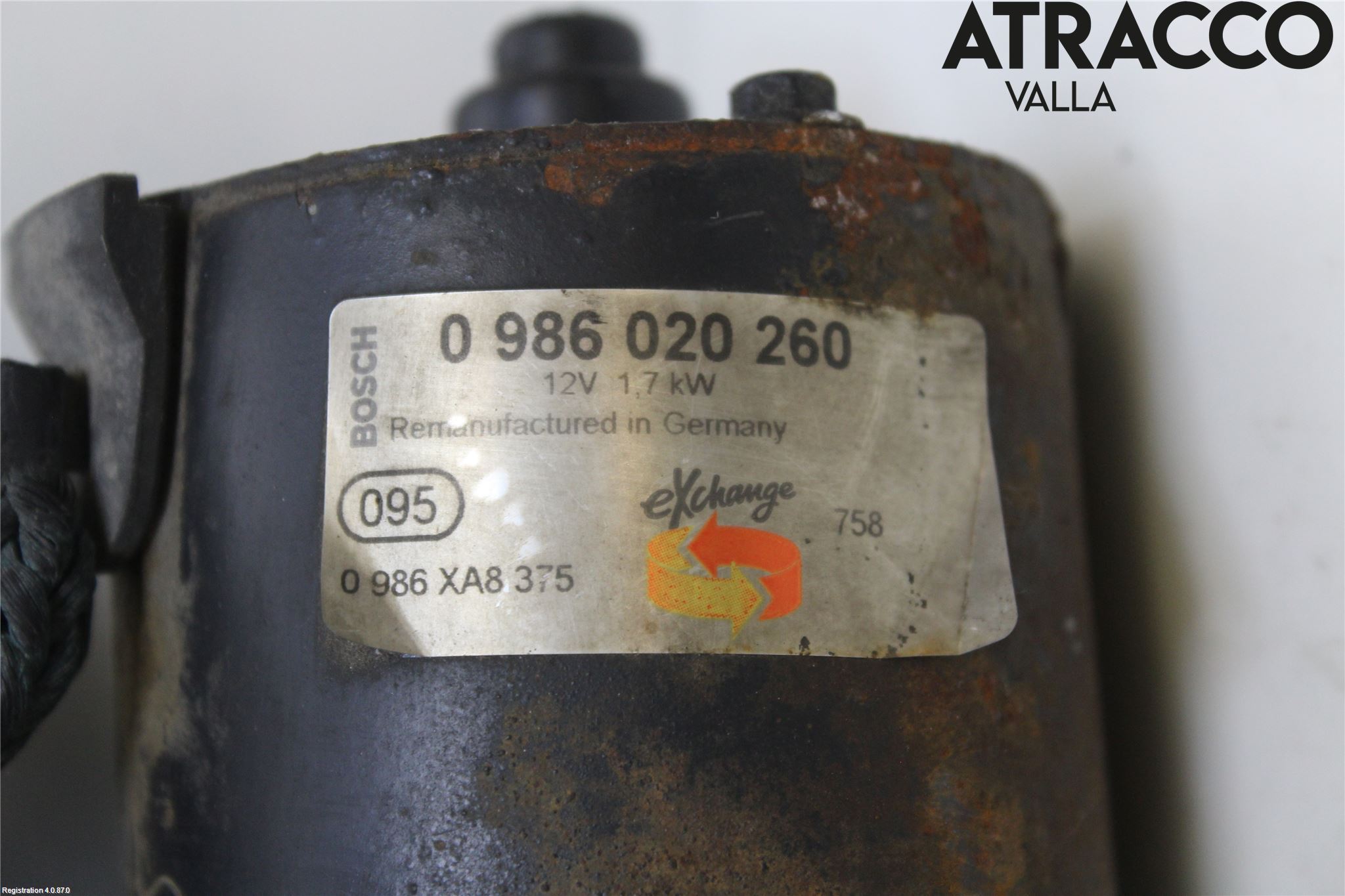 Volkswagen VW TRANSP/CARAVELLE (T5) 04-15 Startmotor Diesel