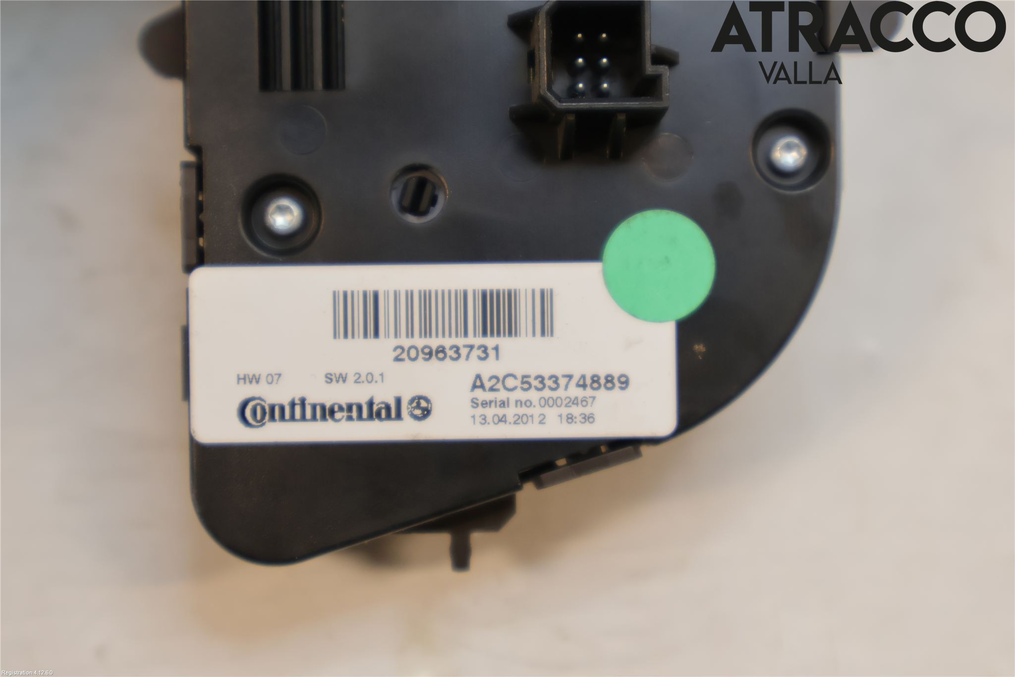 Opel ZAFIRA C 12-19 Varme Ac Betjening-Display