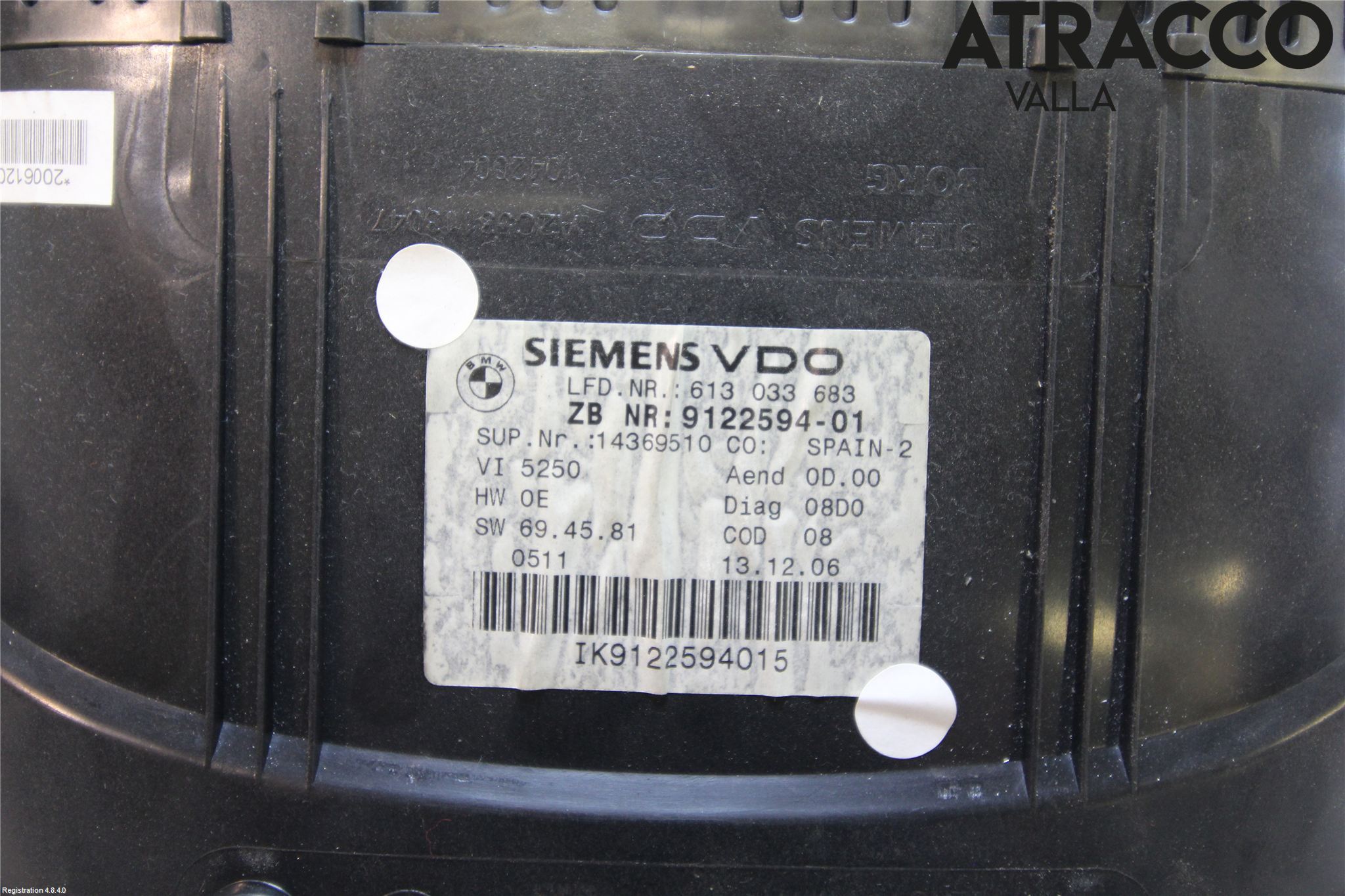 BMW 3 E90/91 SED/TOU 05-12 Instr Kombinert