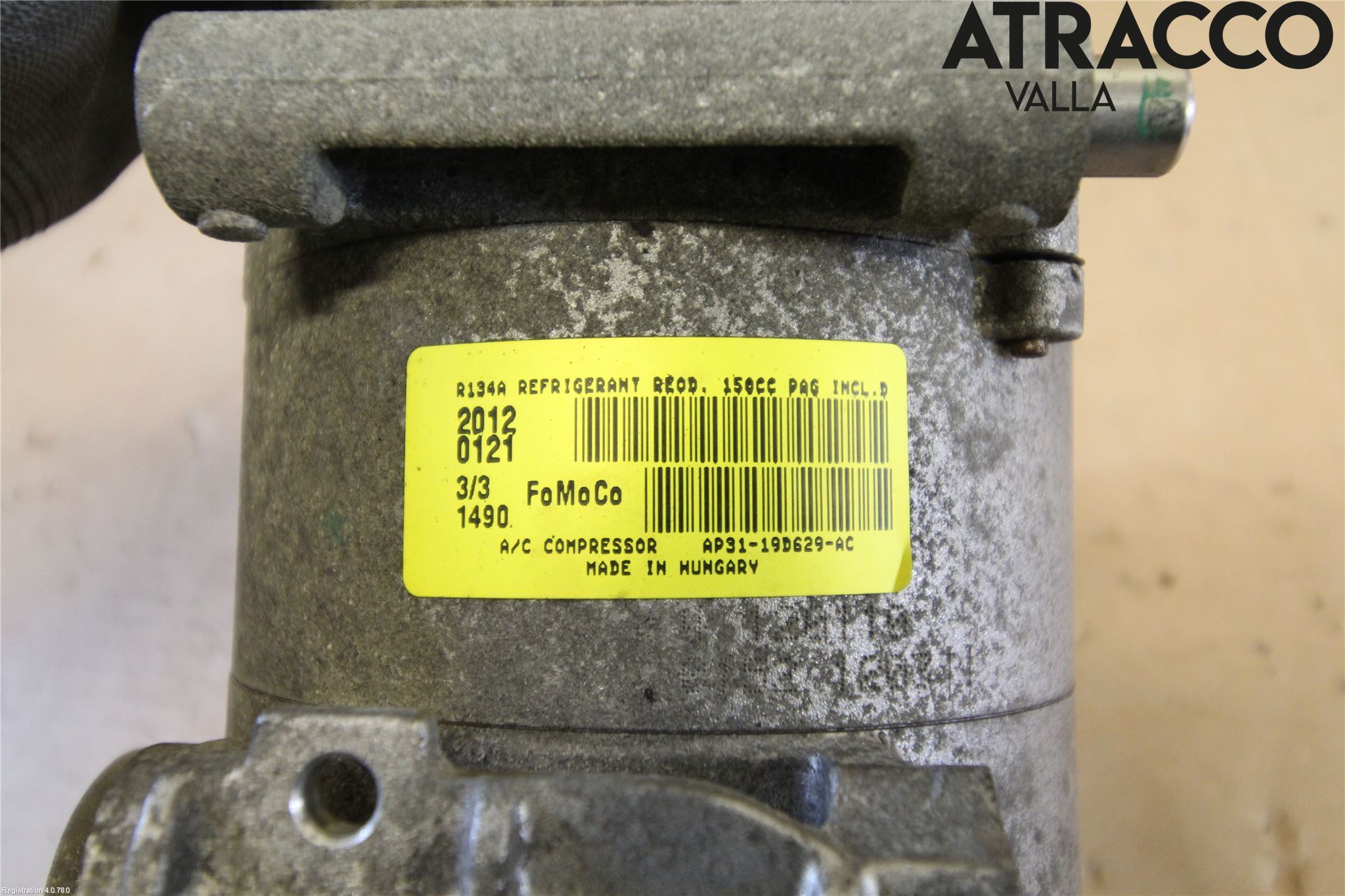 Ford FIESTA 09-12 Varme Ac Kompressor