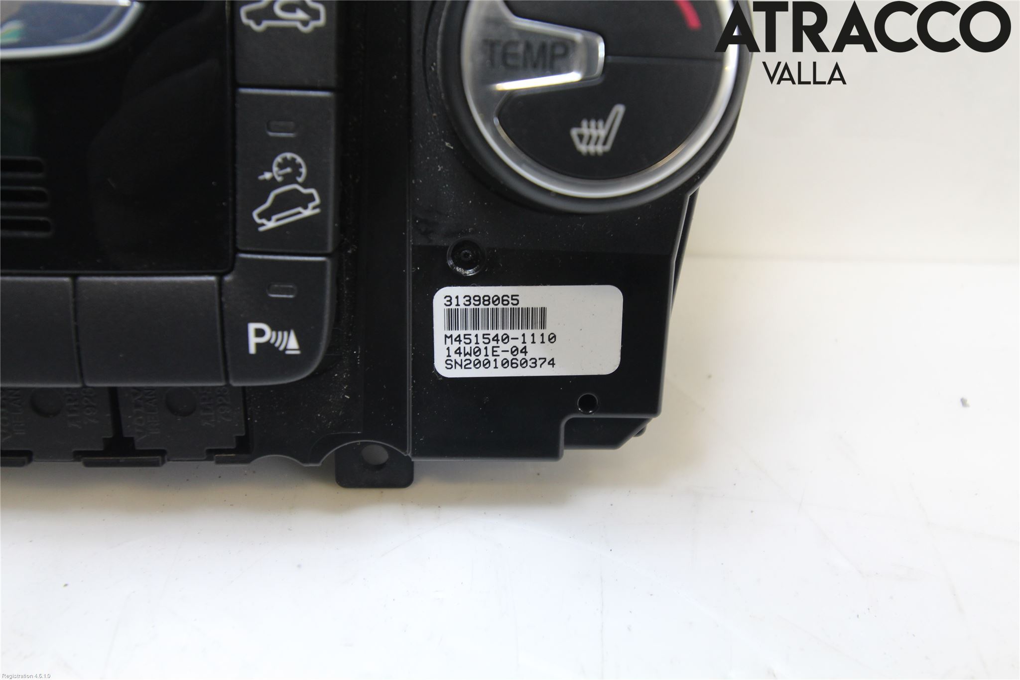 Volvo XC70 14-16 Varme Ac Betjening-Display