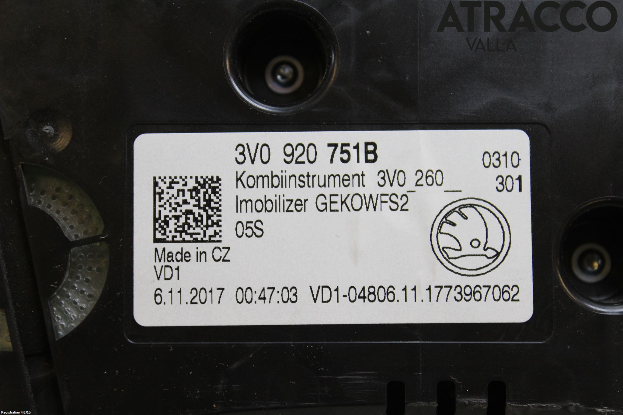 Skoda SUPERB 16-24 Instr Kombinert