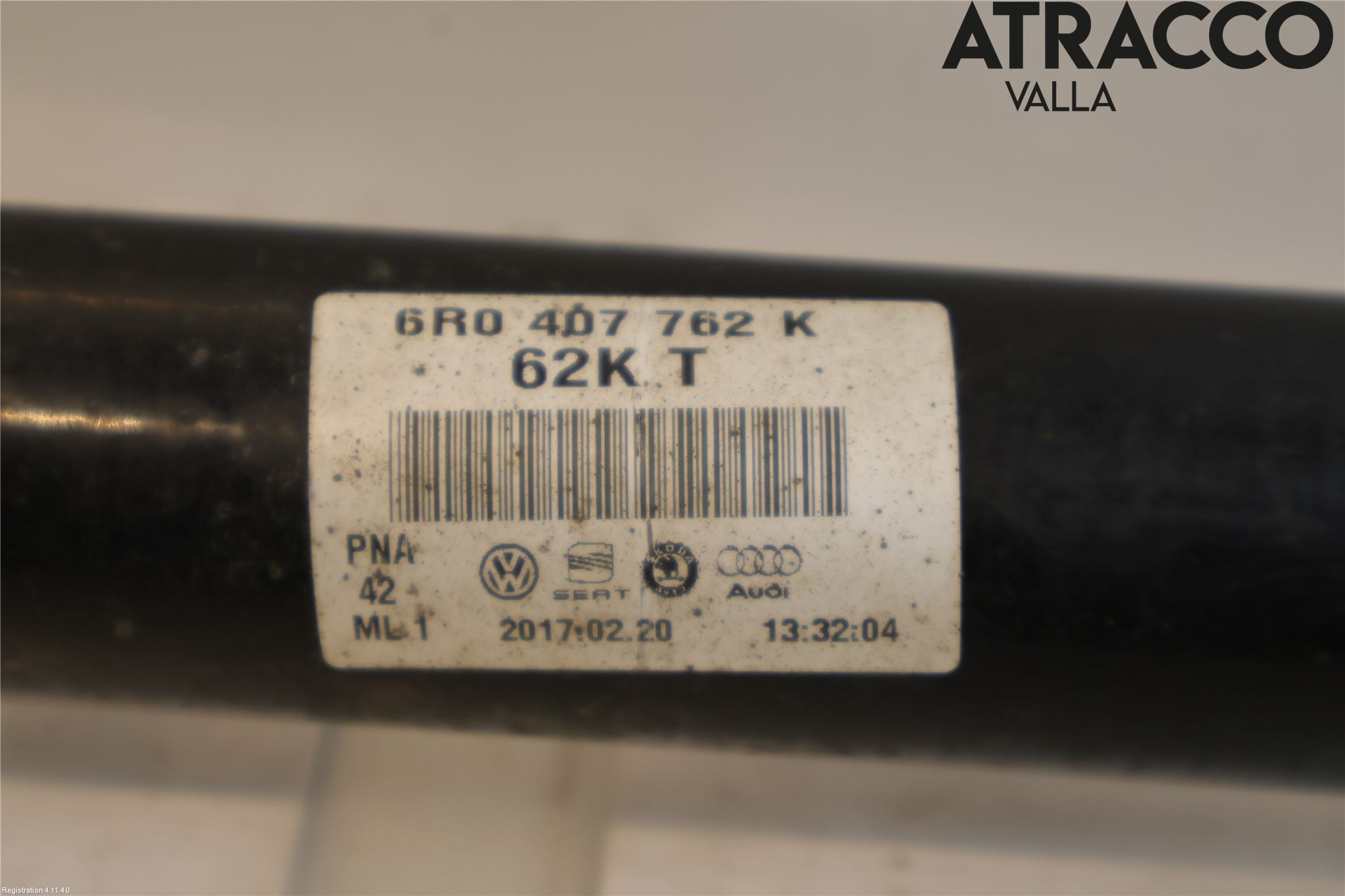 Volkswagen VW POLO 10-17 Drivaksel Foran Kompl Høyre