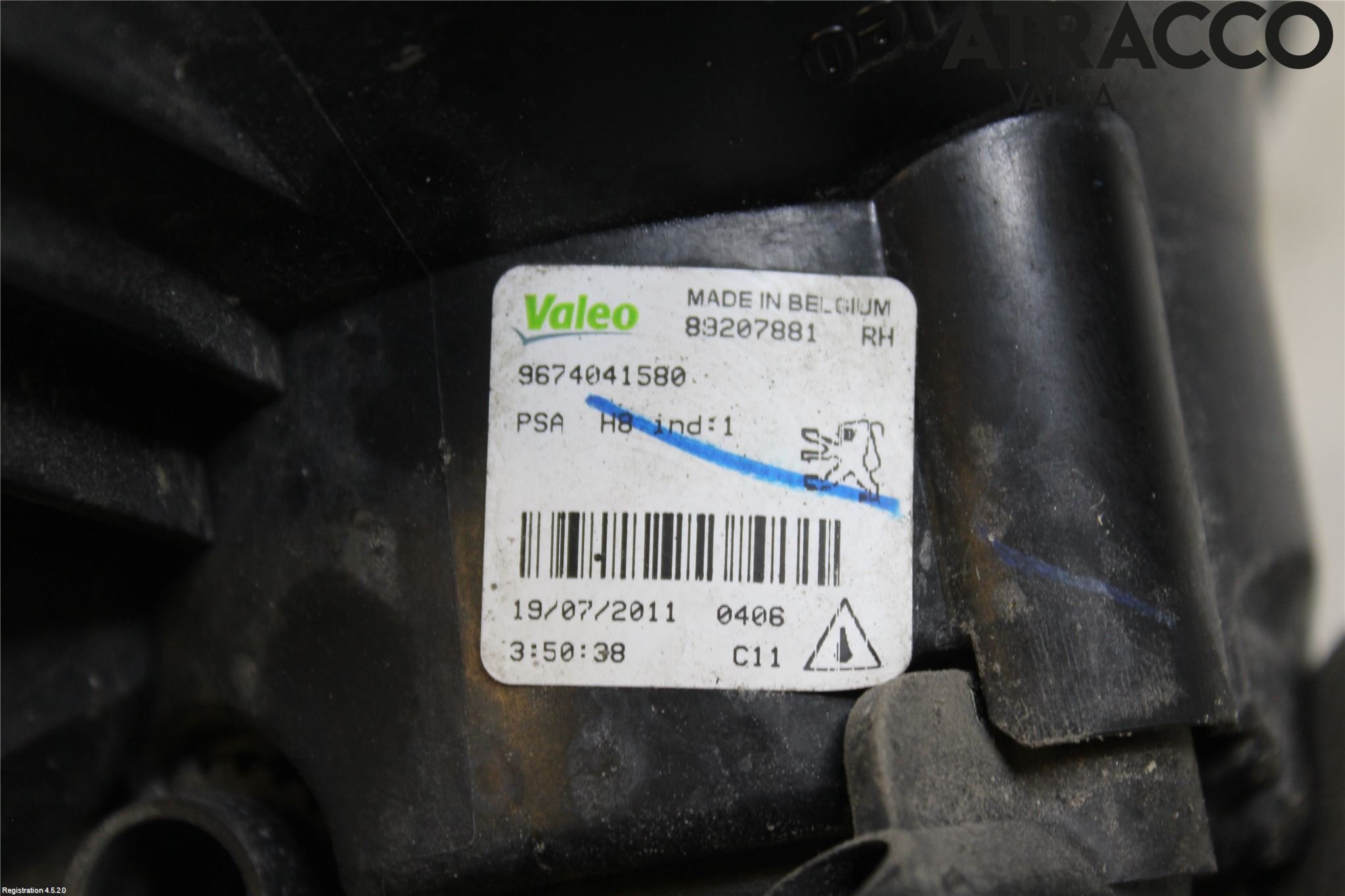 Peugeot 308 08-13 Frontlykt-Kurve-Tåkelys