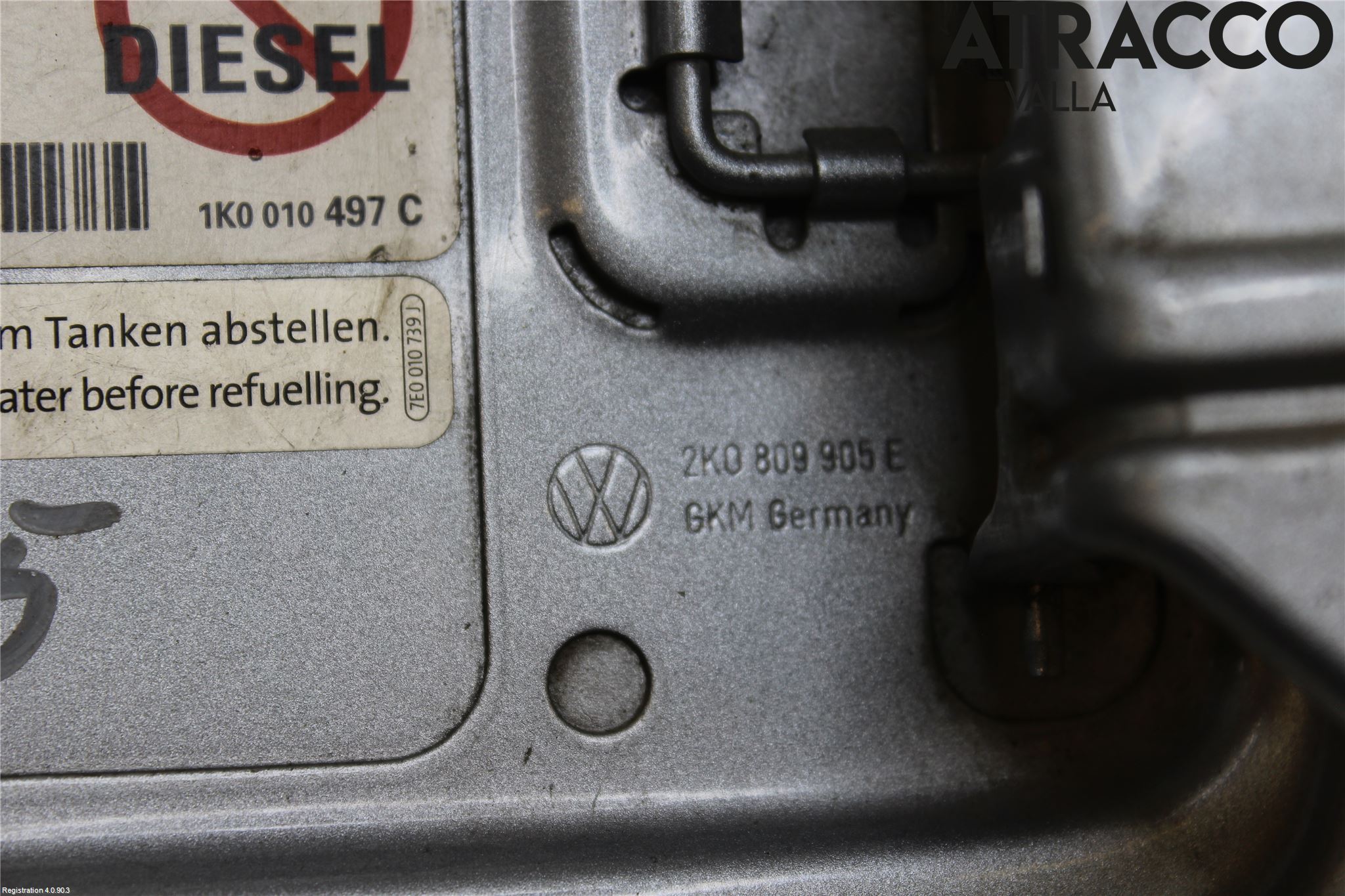 Volkswagen VW CADDY 16-20 Drivstoff Tankluke
