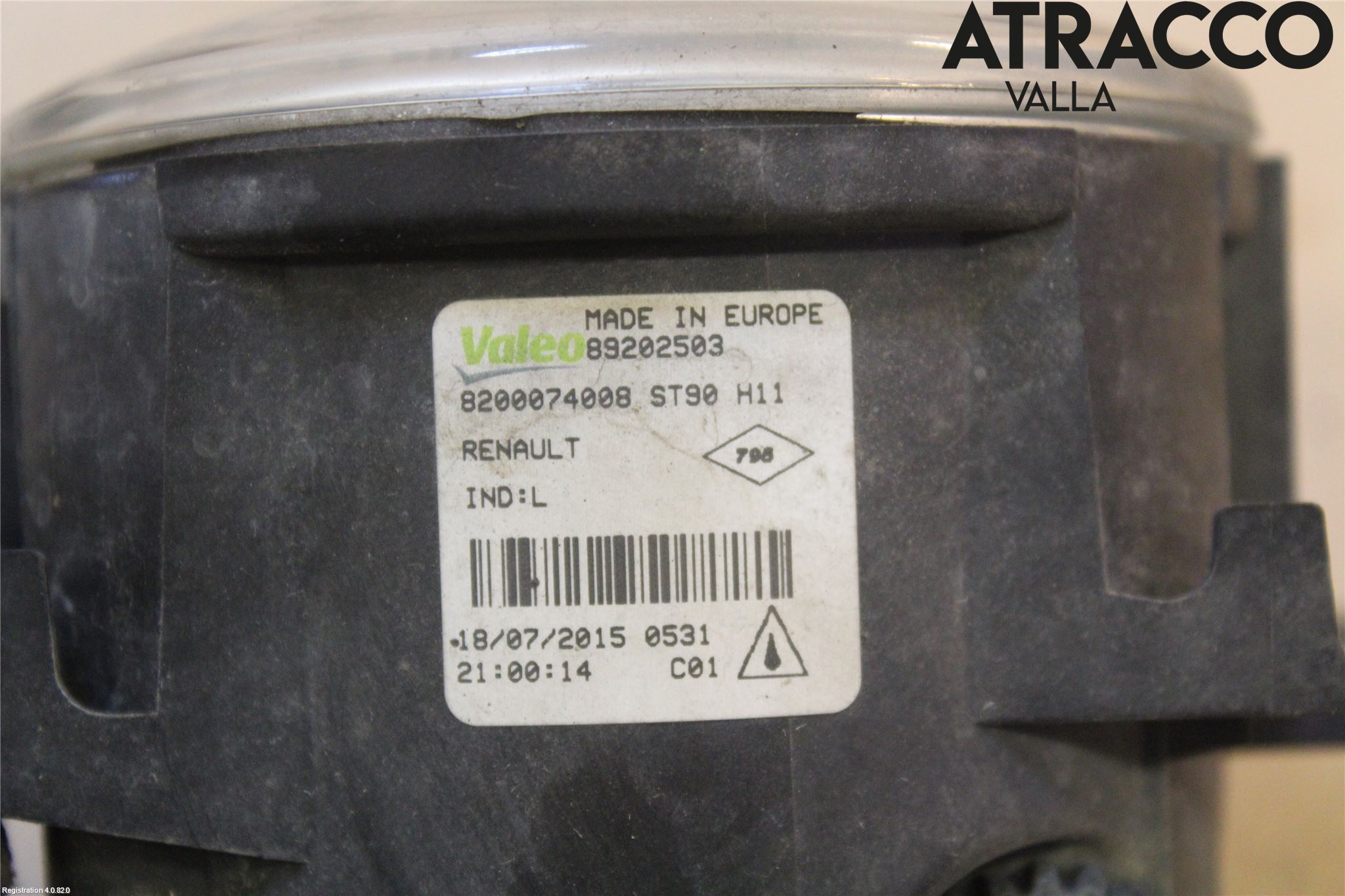 Renault SCÉNIC III / GRAND SCÉNIC 09-16 Frontlykt-Kurve-Tåkelys