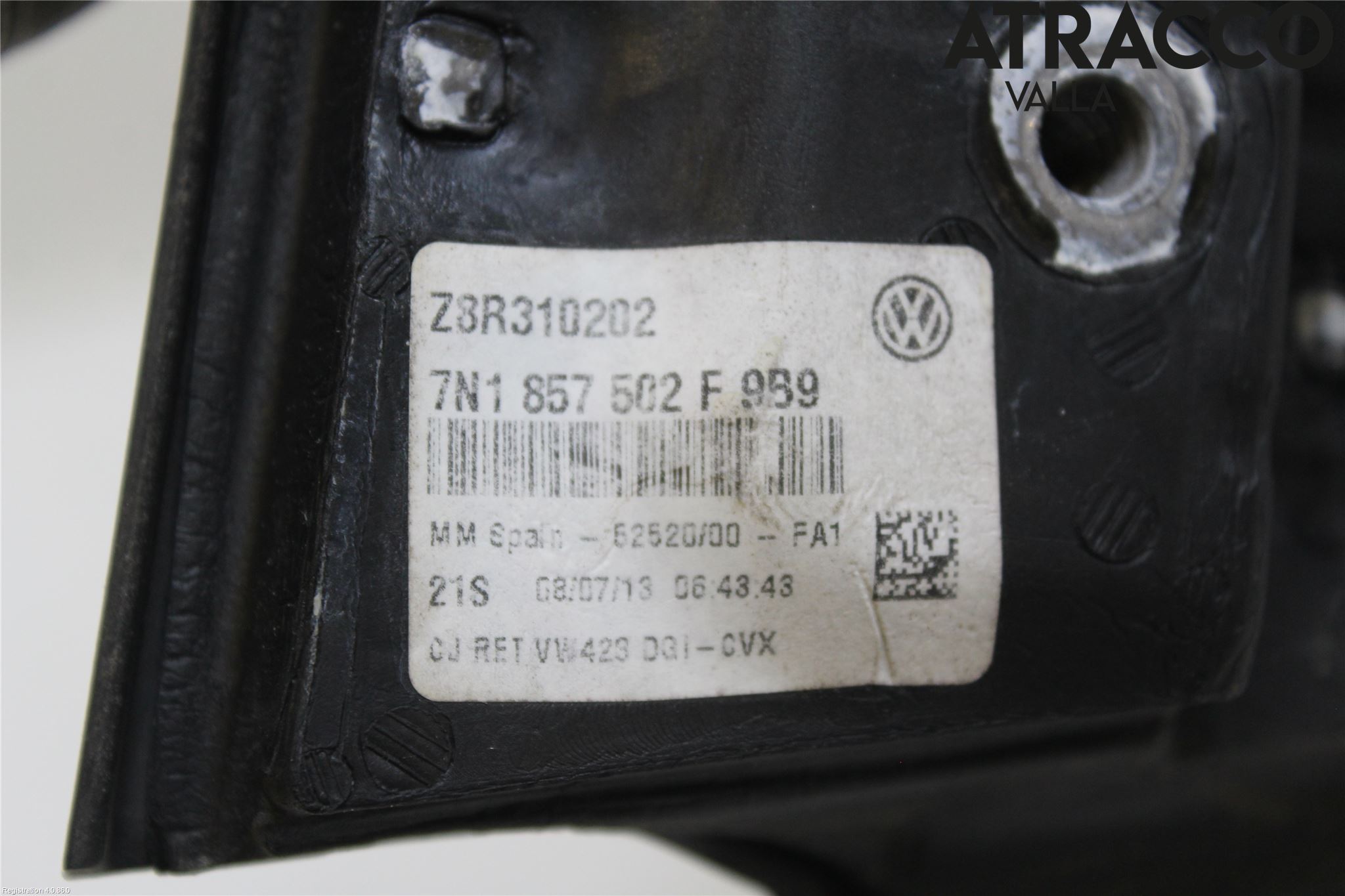 Volkswagen VW SHARAN 11- Speil H M-El Justering