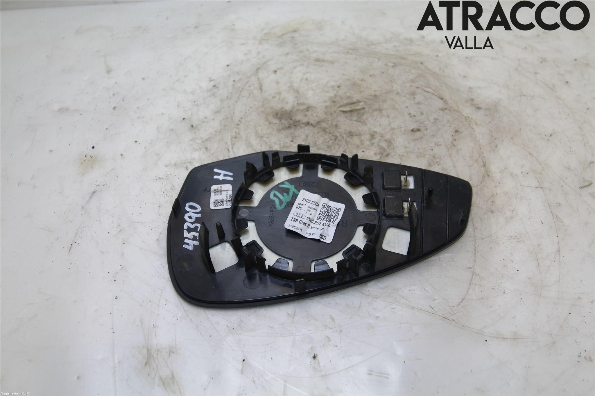 Audi A4/S4 B9 16-19 Speil Glass H