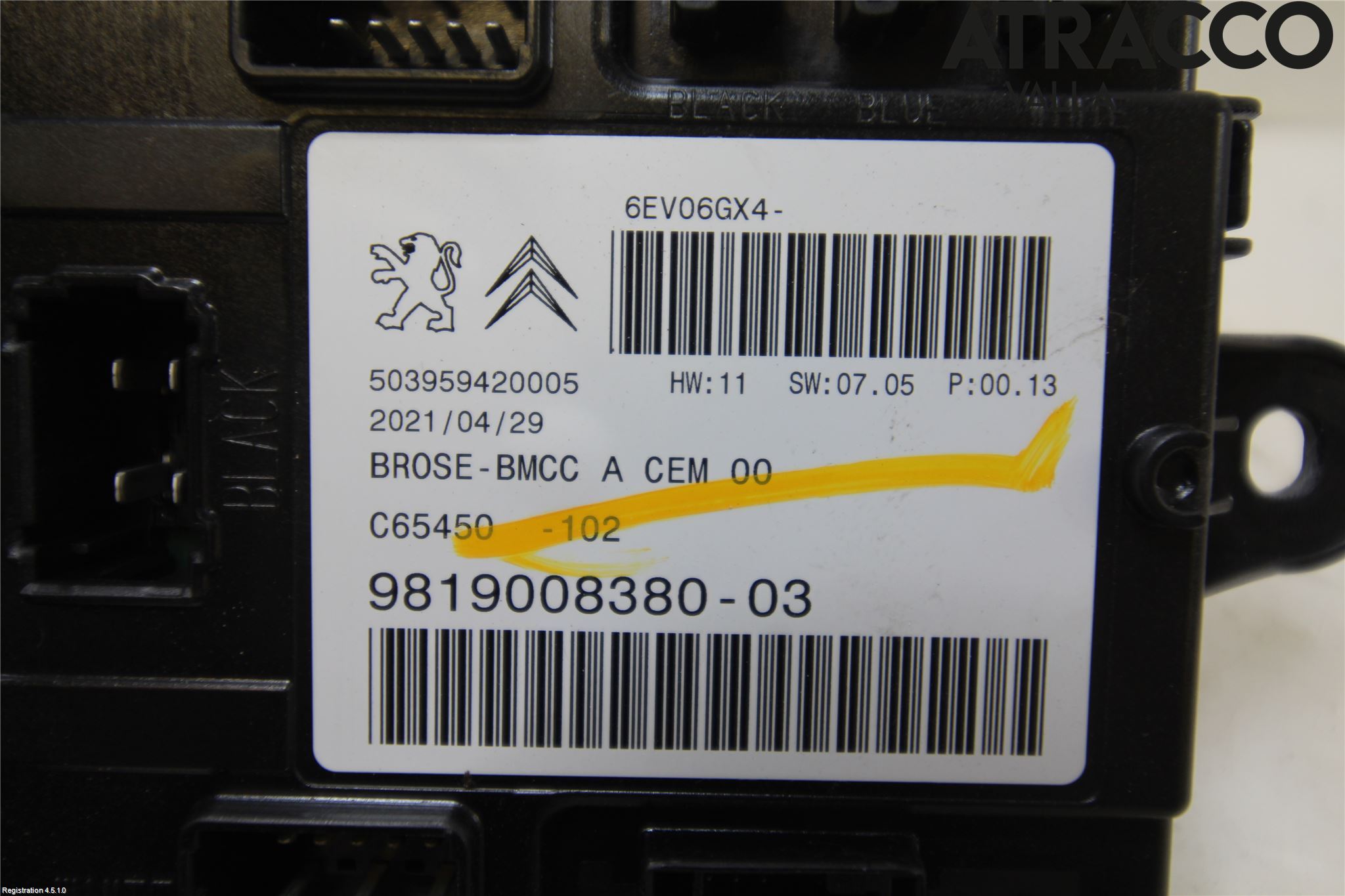 Peugeot 3008 17-24 Styreenhet Bakluke