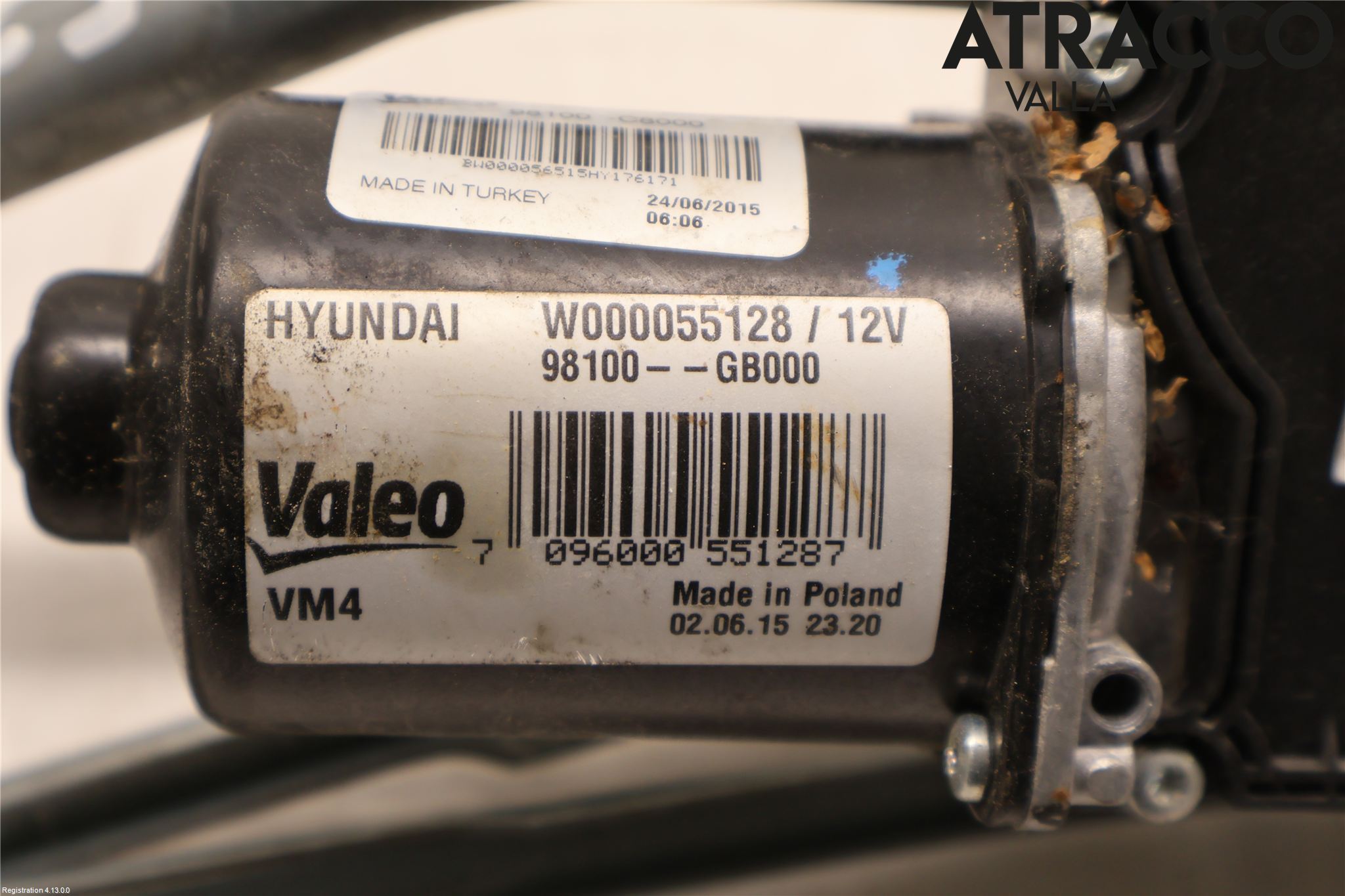 Hyundai i20 GB 15-20 Viskermotor Frontrute