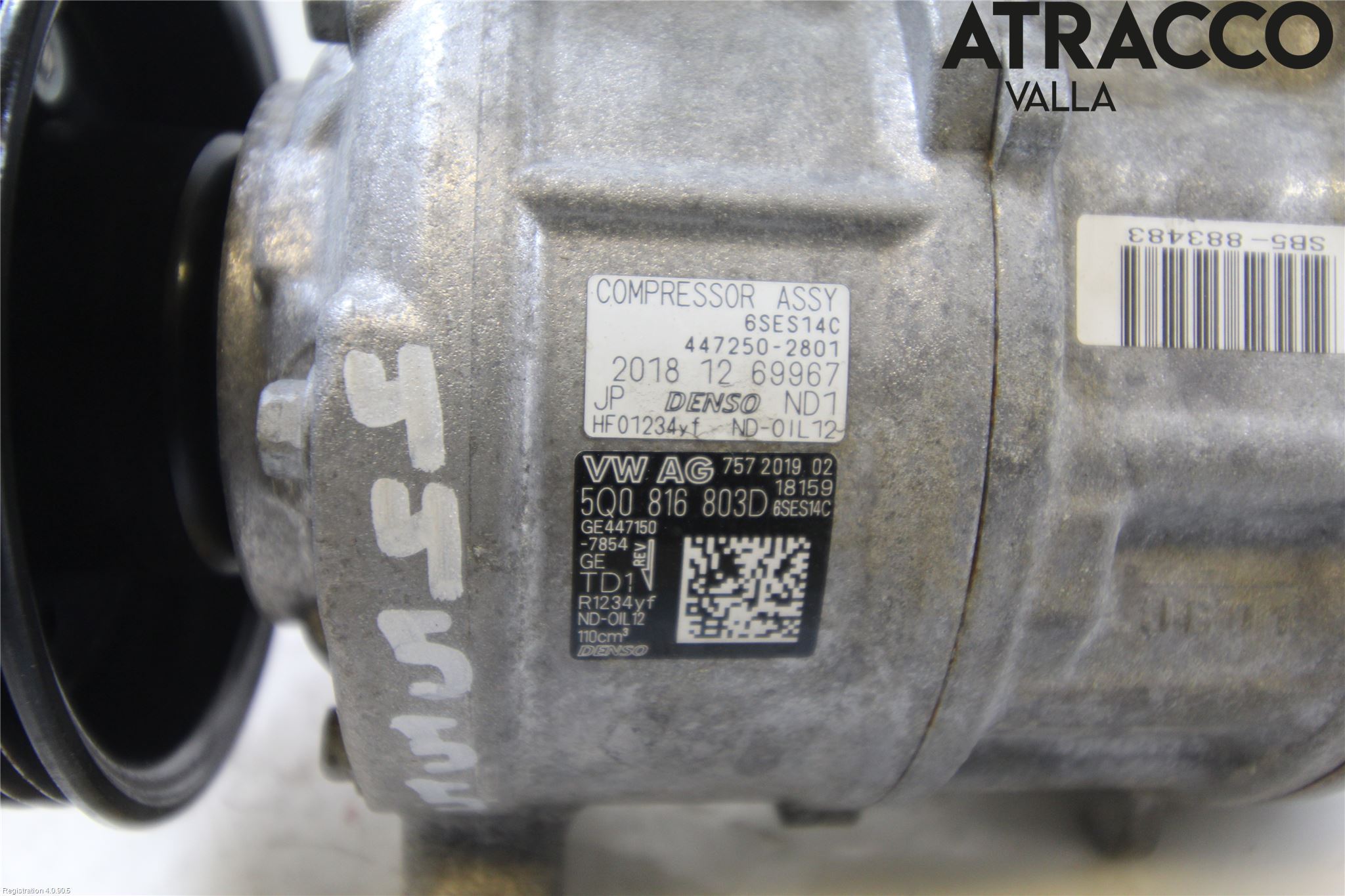 Volkswagen VW TIGUAN 16-24 Varme Ac Kompressor