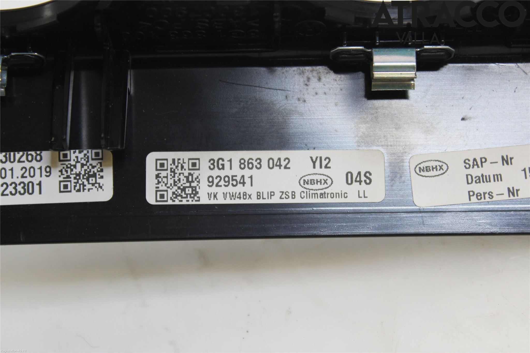 Volkswagen VW PASSAT 15-19 Innr Radio Ramme