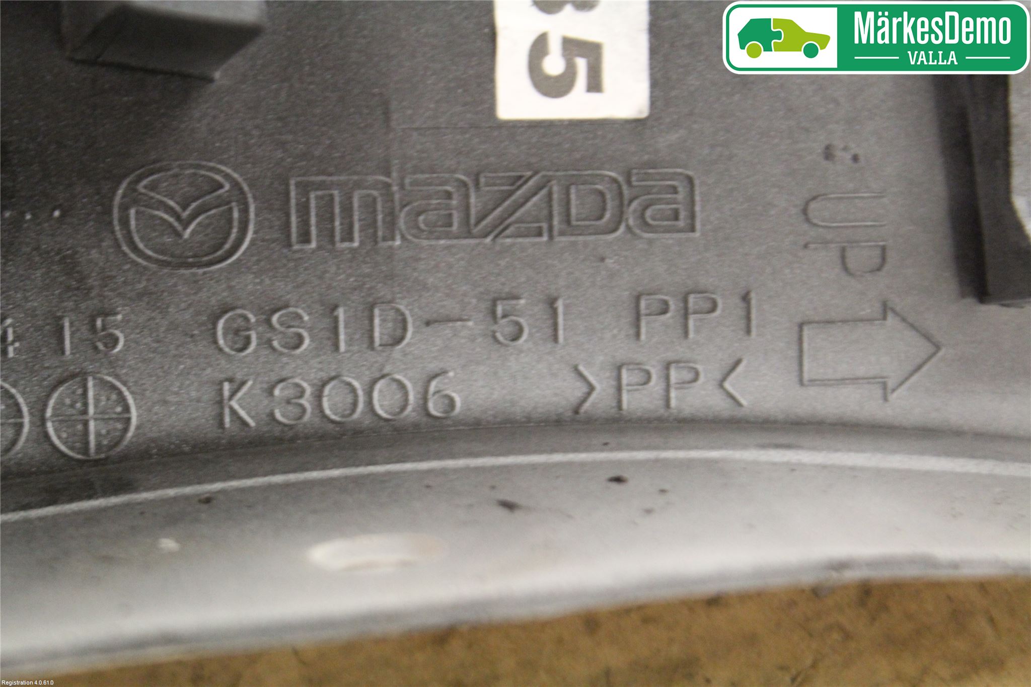 Mazda 6 08-13 Skjerm Hjørne Utfylling Foran