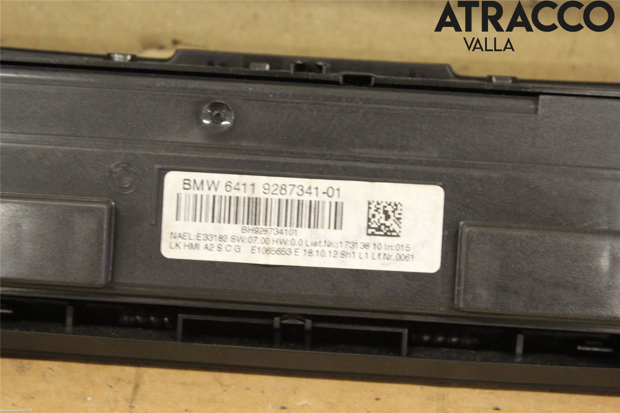 BMW 3 F30/F31/F80 12-19 Varme Ac Betjening-Display