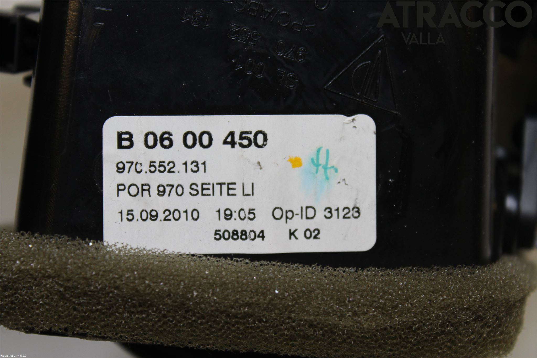 Porsche PANAMERA 09- Dashbord Kanal - Dyse