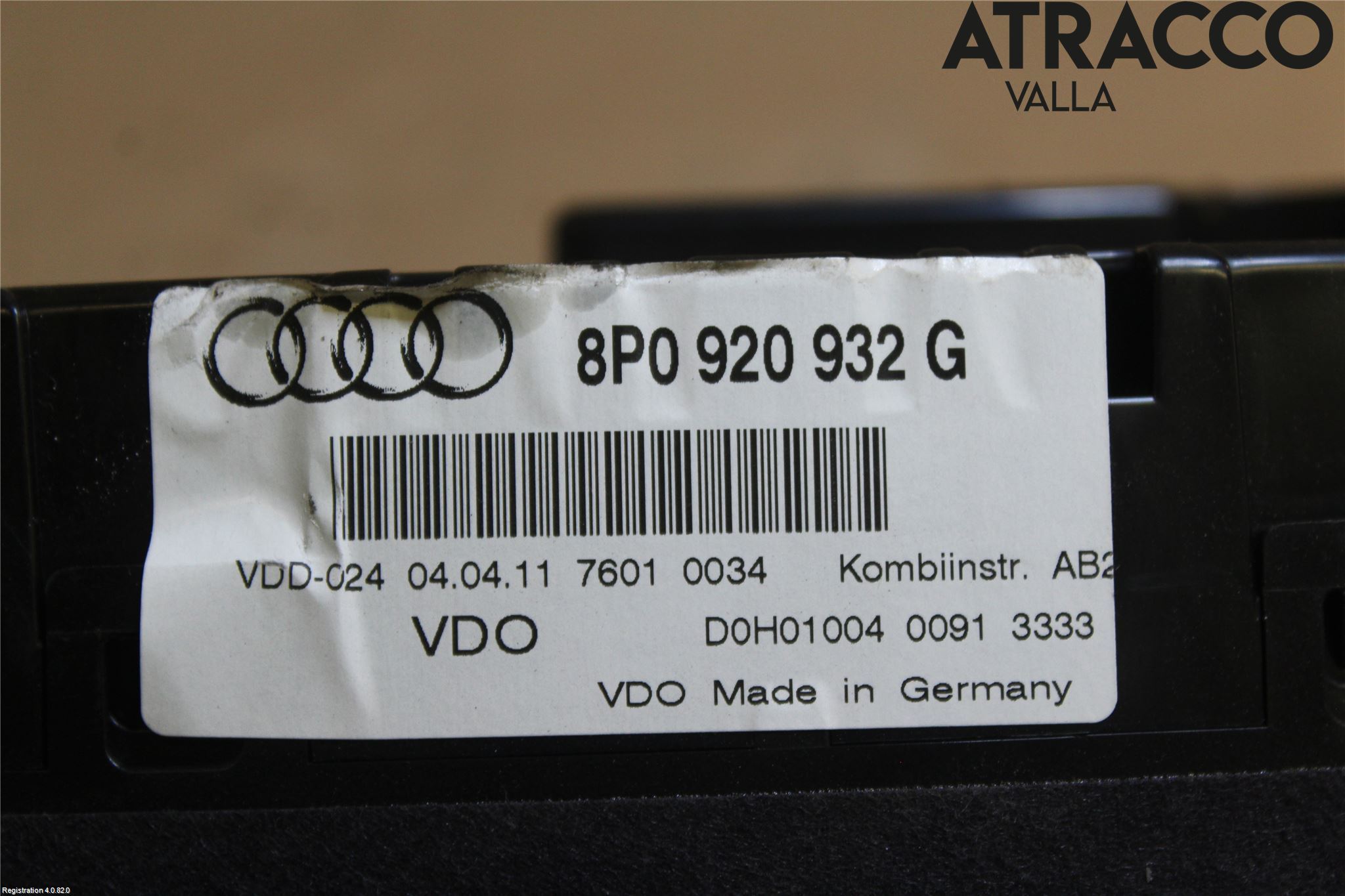 Audi A3/S3 05-13 Instr Kombinert