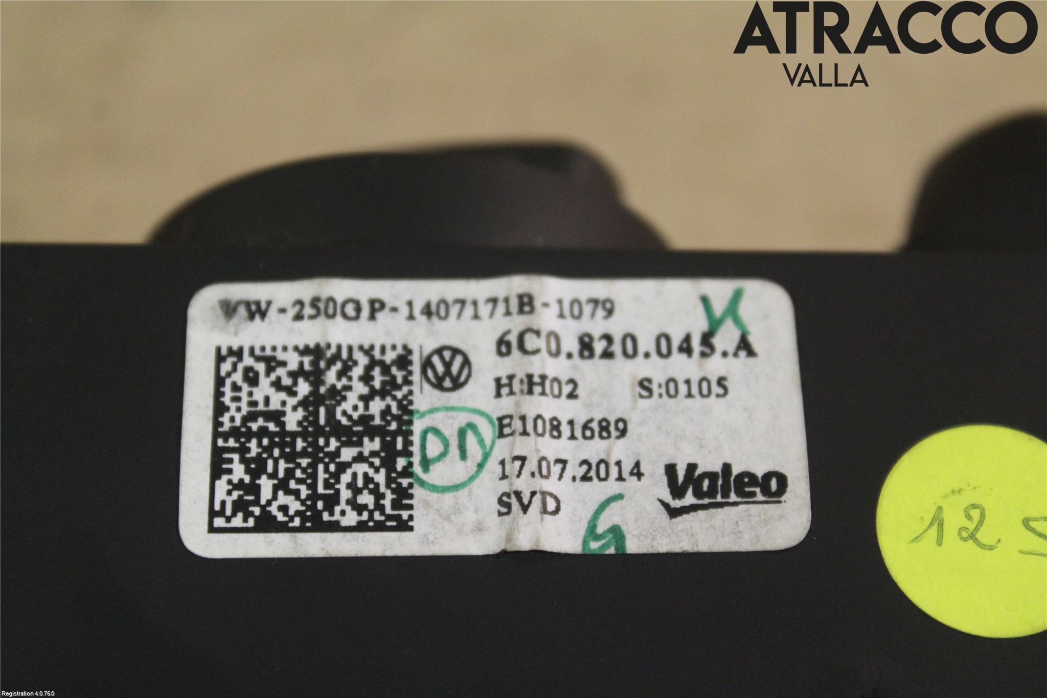 Volkswagen VW POLO 10-17 Varmeapparat Panel(Regulering)