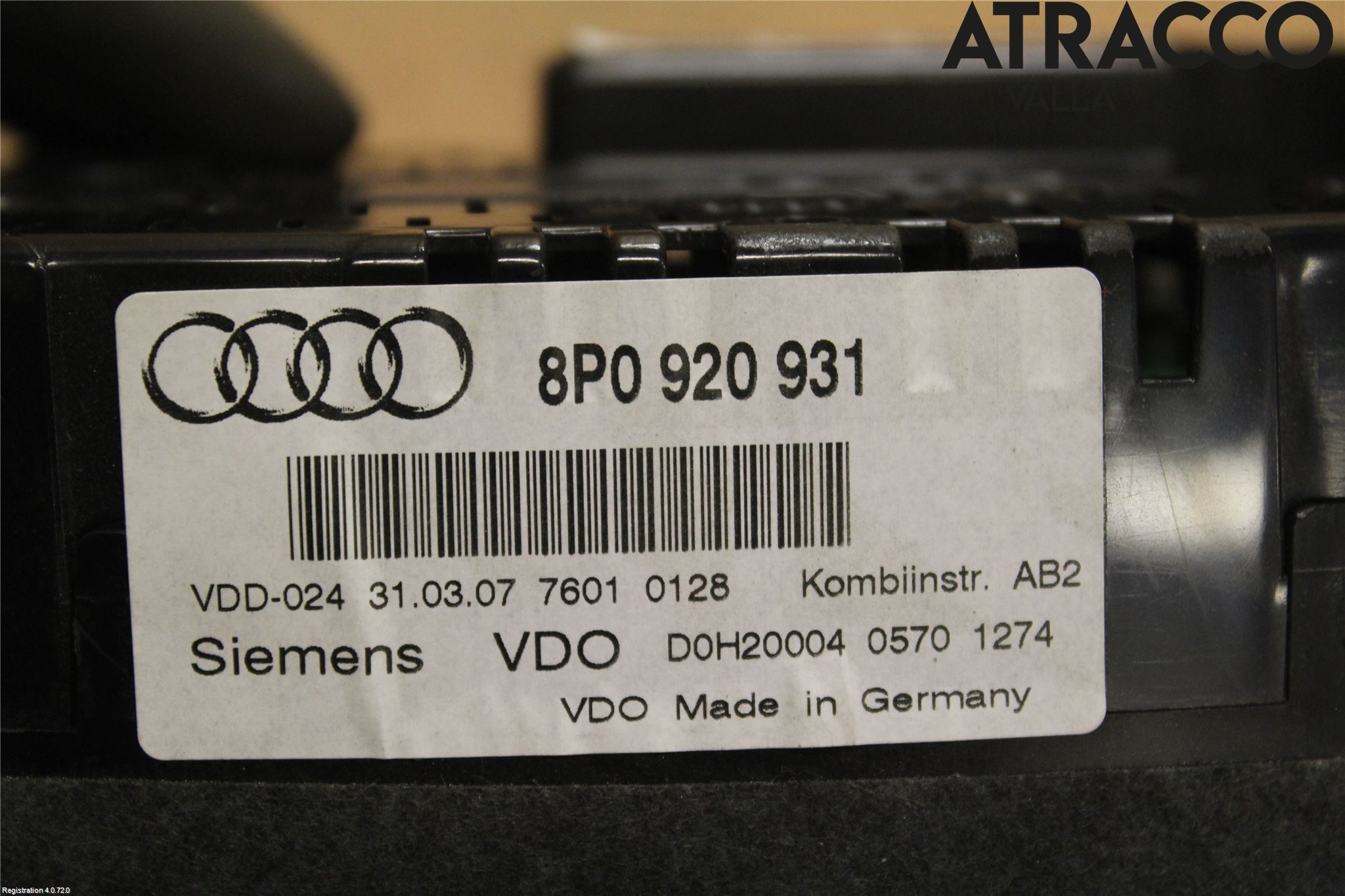 Audi A3/S3 05-13 Instr Kombinert