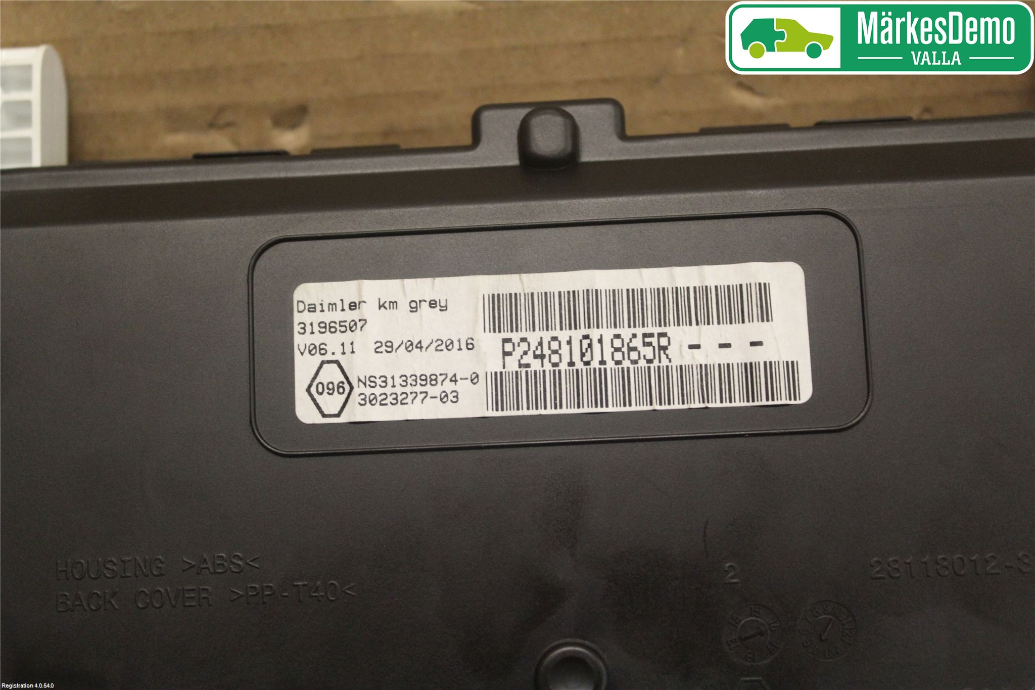 Mercedes-Benz MB CITAN (W415) 13-21 Instr Kombinert