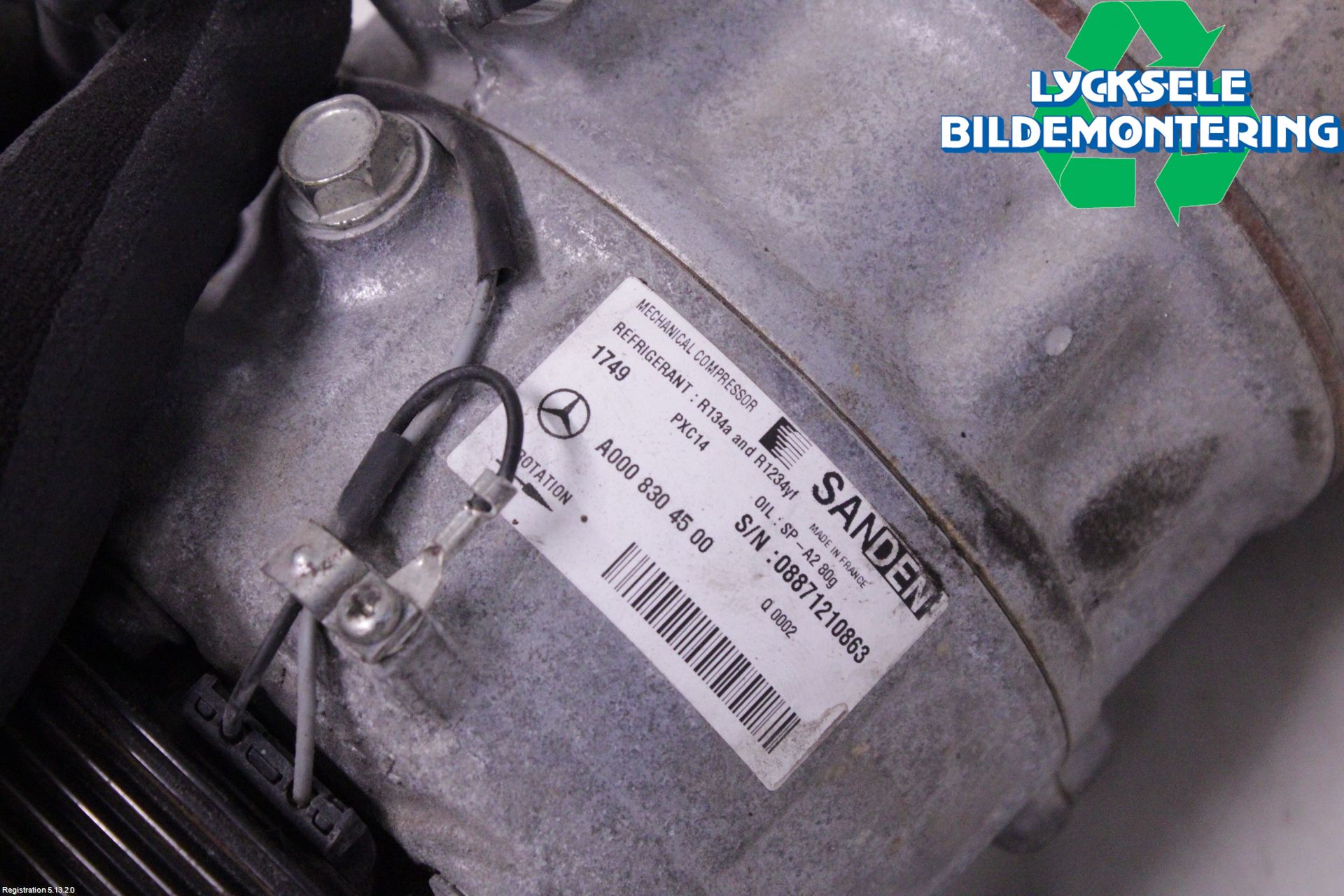 Mercedes-Benz MB C-KLASS (W205) 14-21 Varme Ac Kompressor