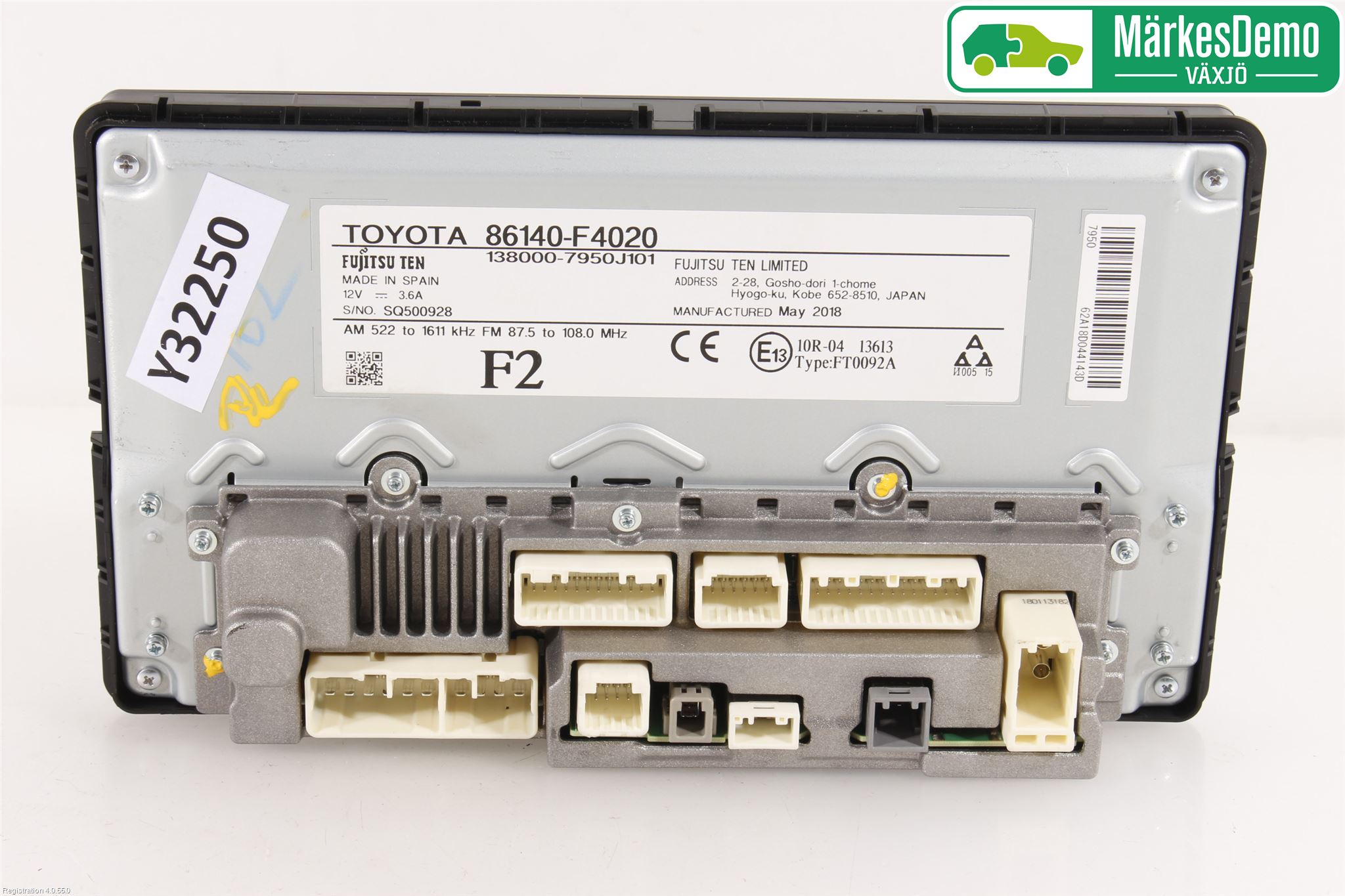 Toyota C-HR 16-23 Stereo Radio Med Cd