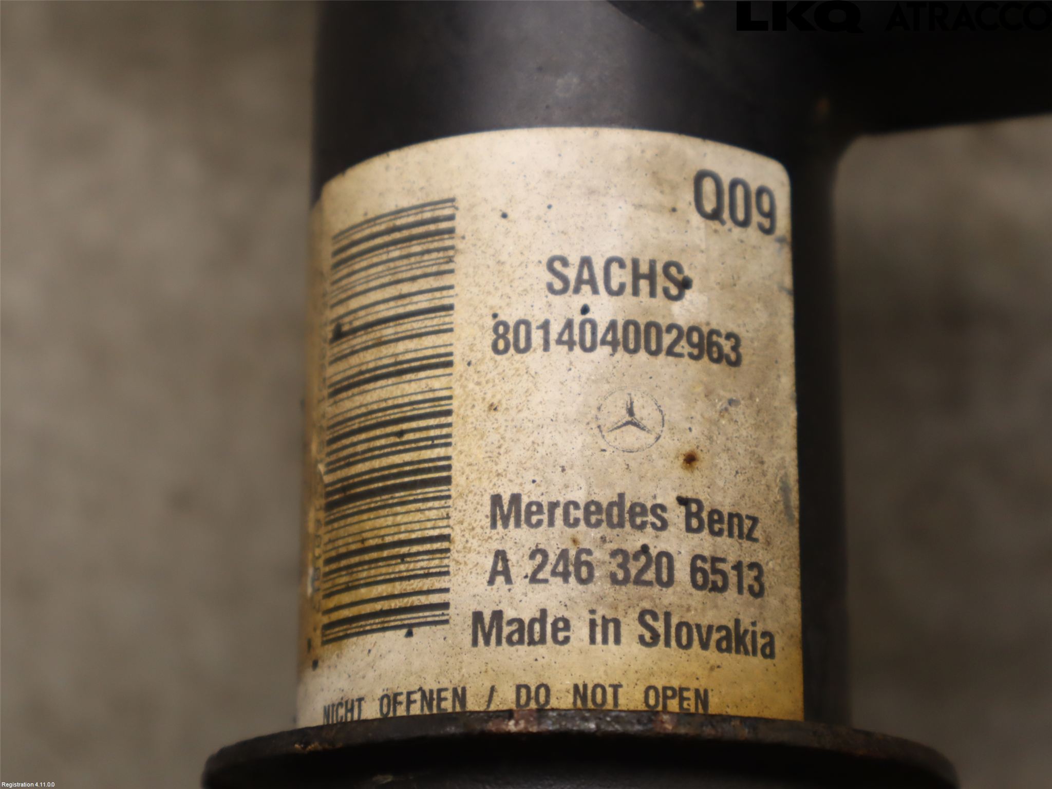 Mercedes-Benz MB B-KLASS (W246/W242) 12-19 Fjærbein Foran Venstre
