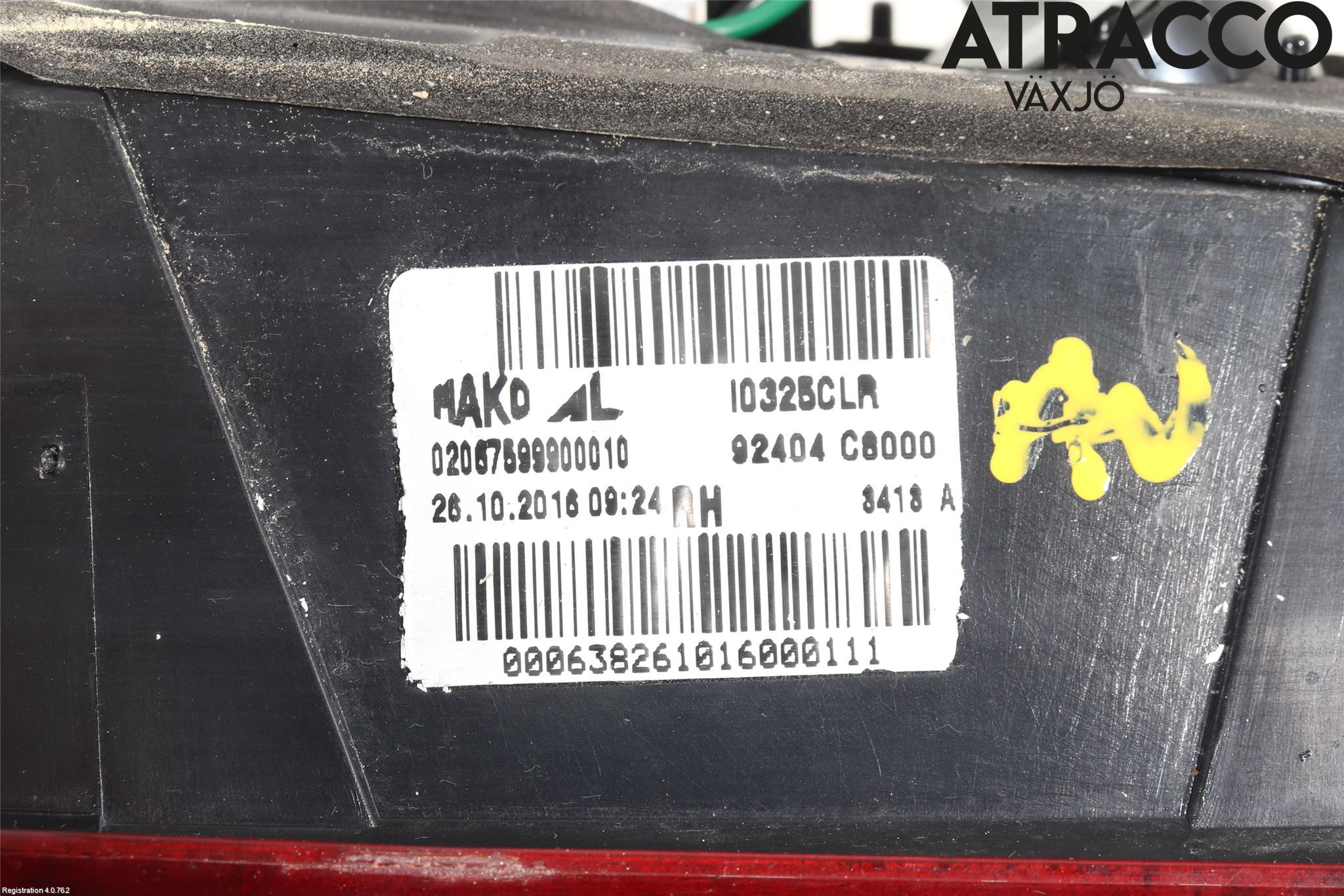 Hyundai i20 GB 15-20 Baklykt Høyre  På Luke(Indre)