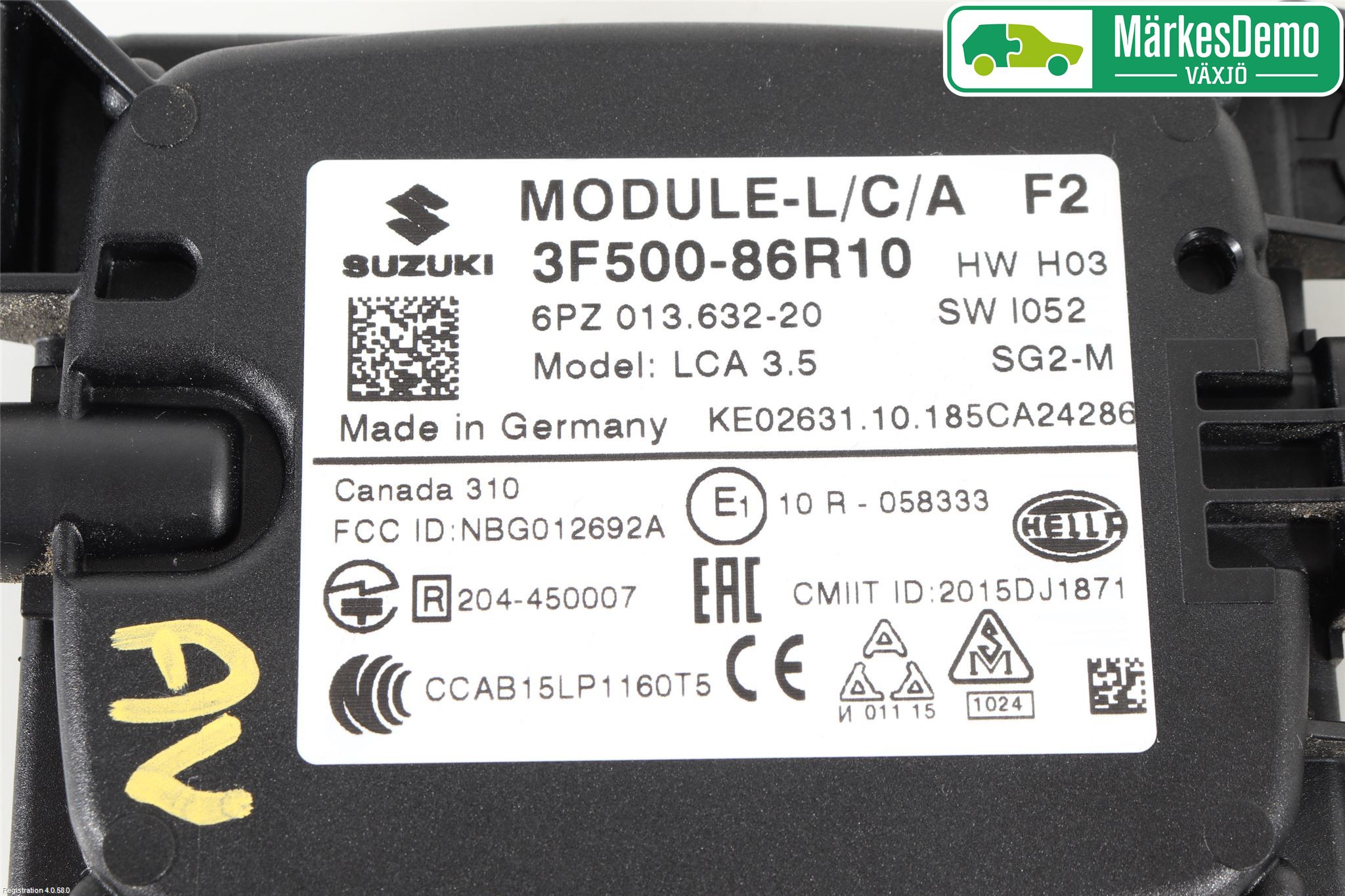 Suzuki VITARA 15- Sensor Kollisjonsbeskyttelse