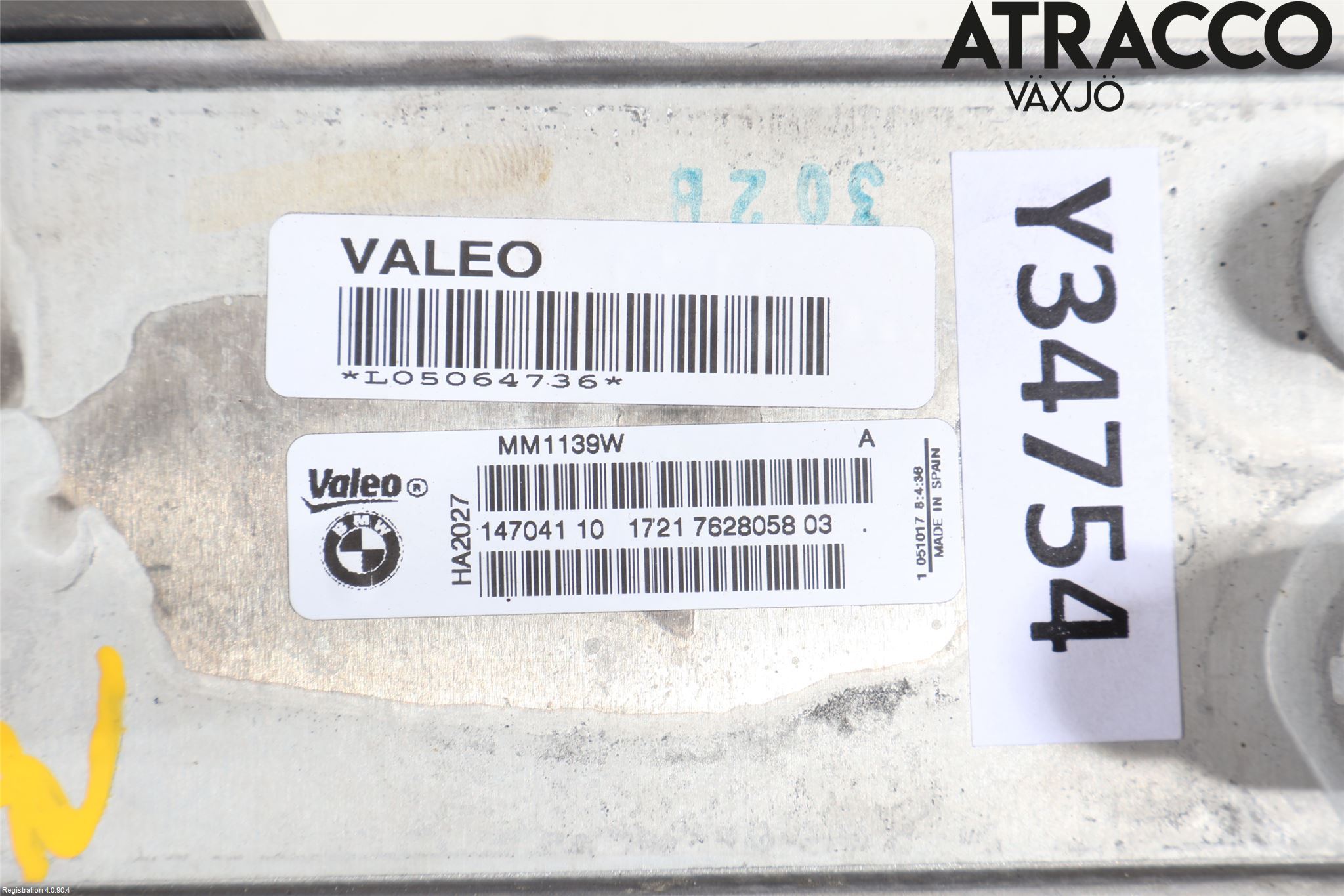 BMW 2 F22/F23/F87 Coupé/Cab 13-21 Radiator Oljekjøler Motor