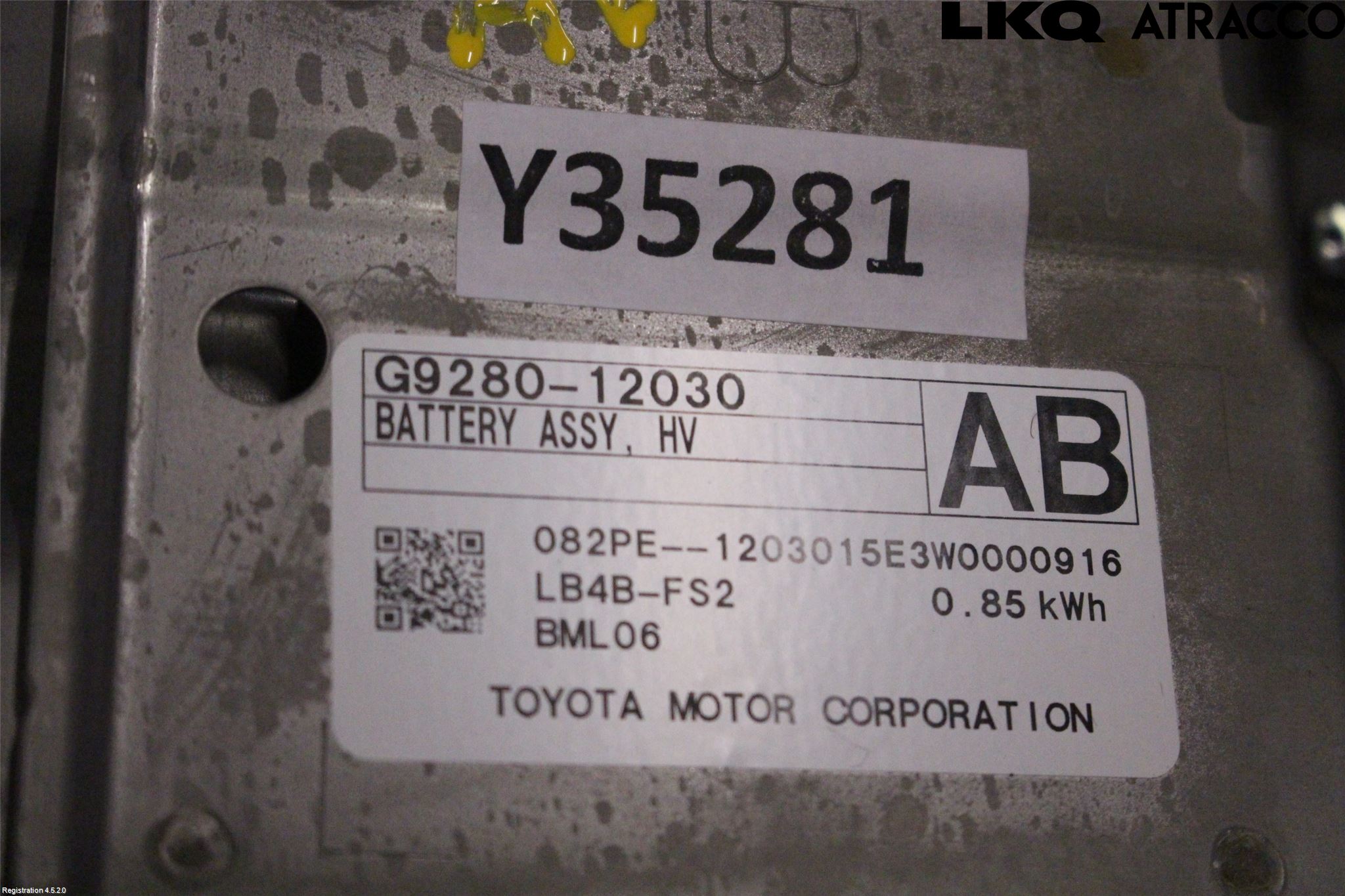 Toyota COROLLA CROSS XG10 22- Hybrid Batteri