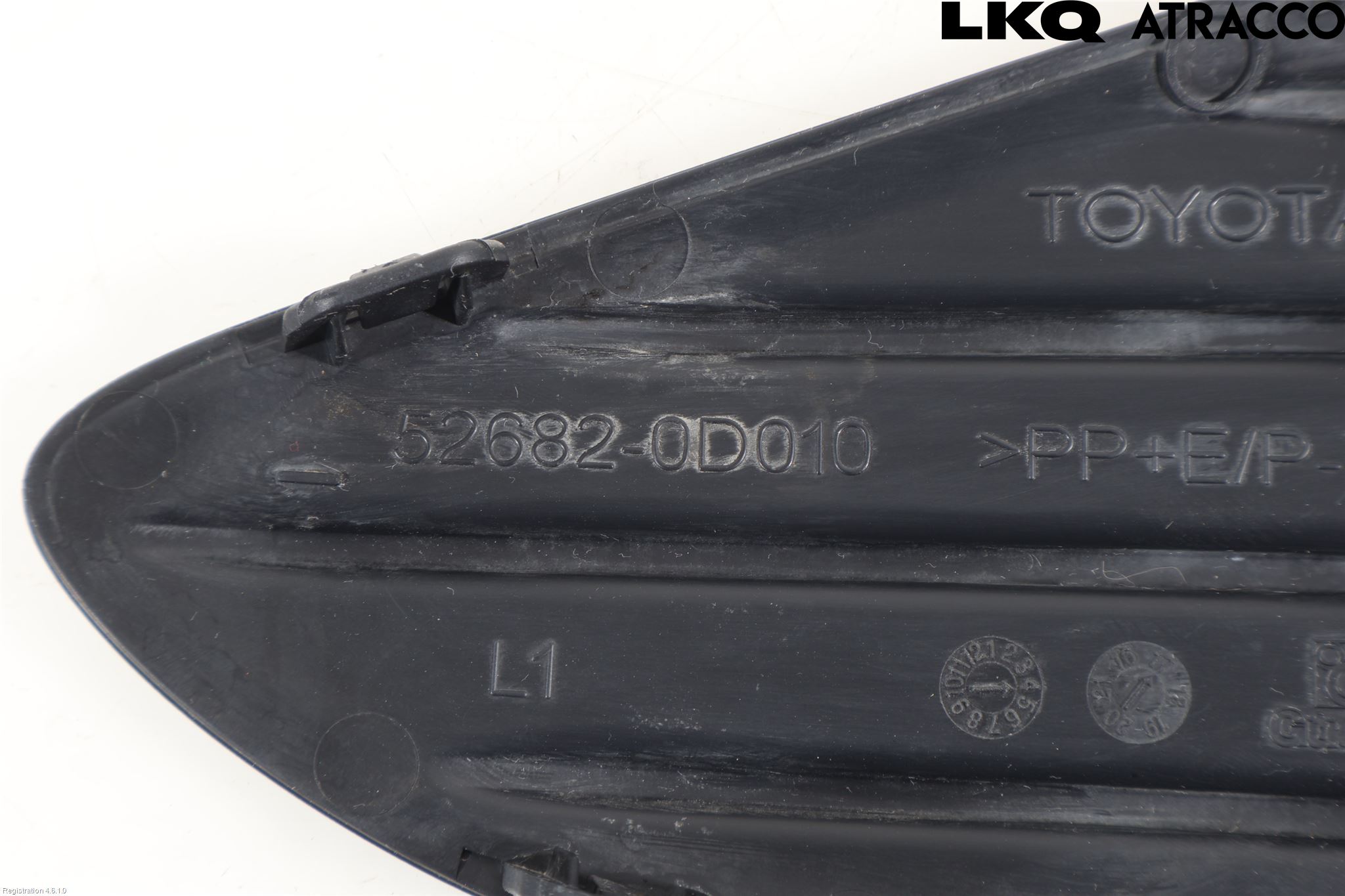 Toyota YARIS XP130 15-20 Støtfanger Bak Hjørne Venstre