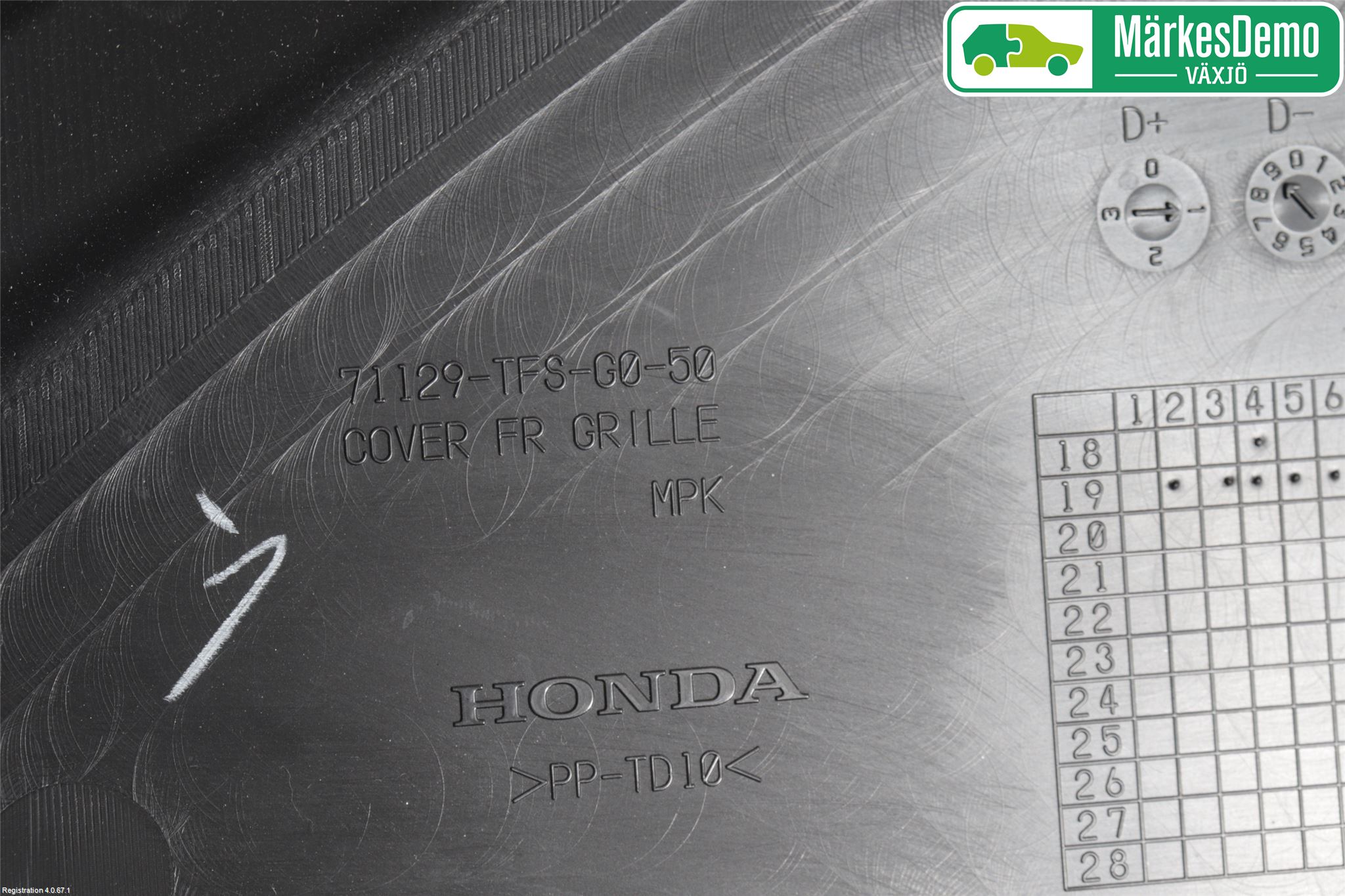 Honda HR-V 15-21 Frontplate Øvre