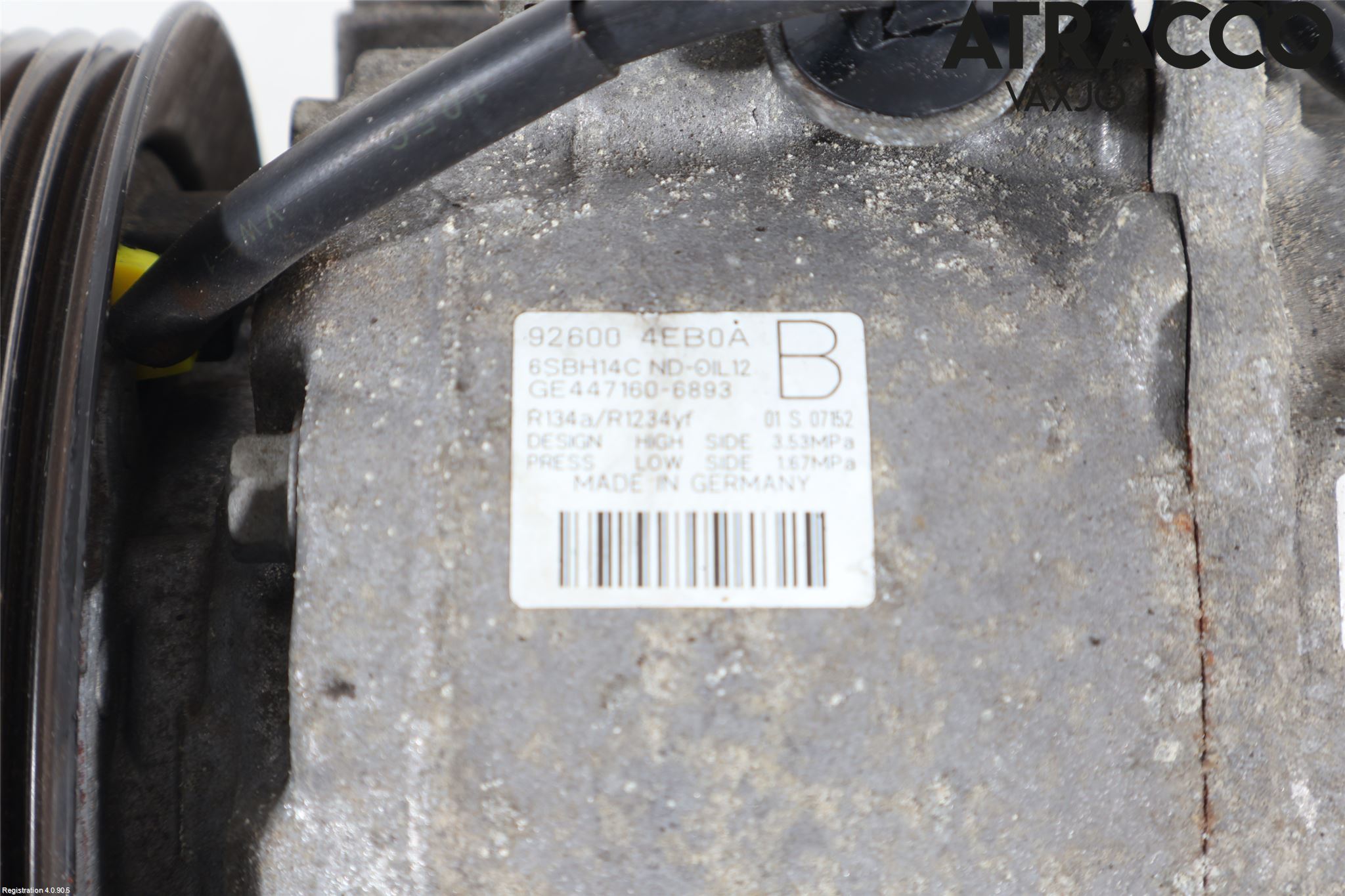 Nissan QASHQAI 14-17 Varme Ac Kompressor