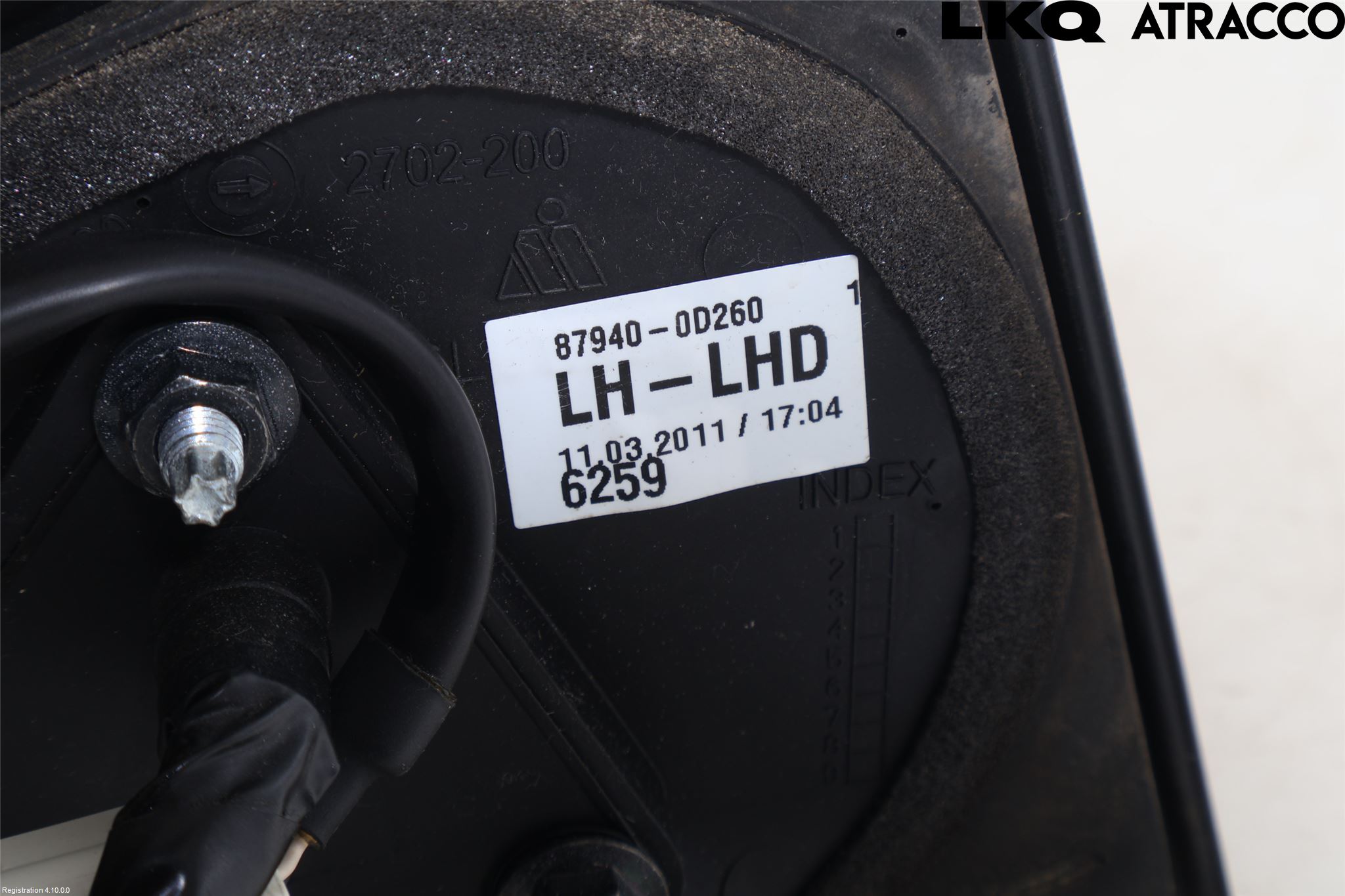 Toyota YARIS XP90 06-11 Speil V M-El Justering