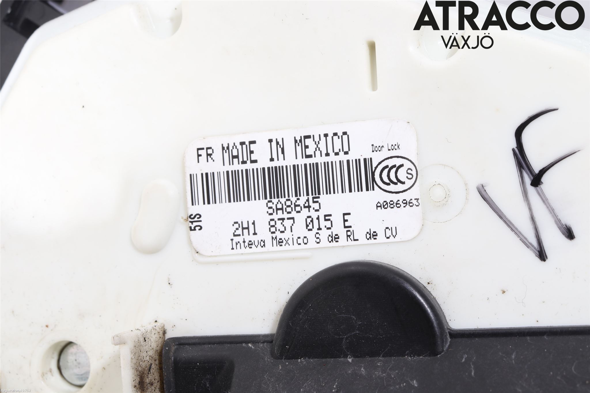 Volkswagen VW AMAROK 2H 10-22 Dørlås - Låsekasse