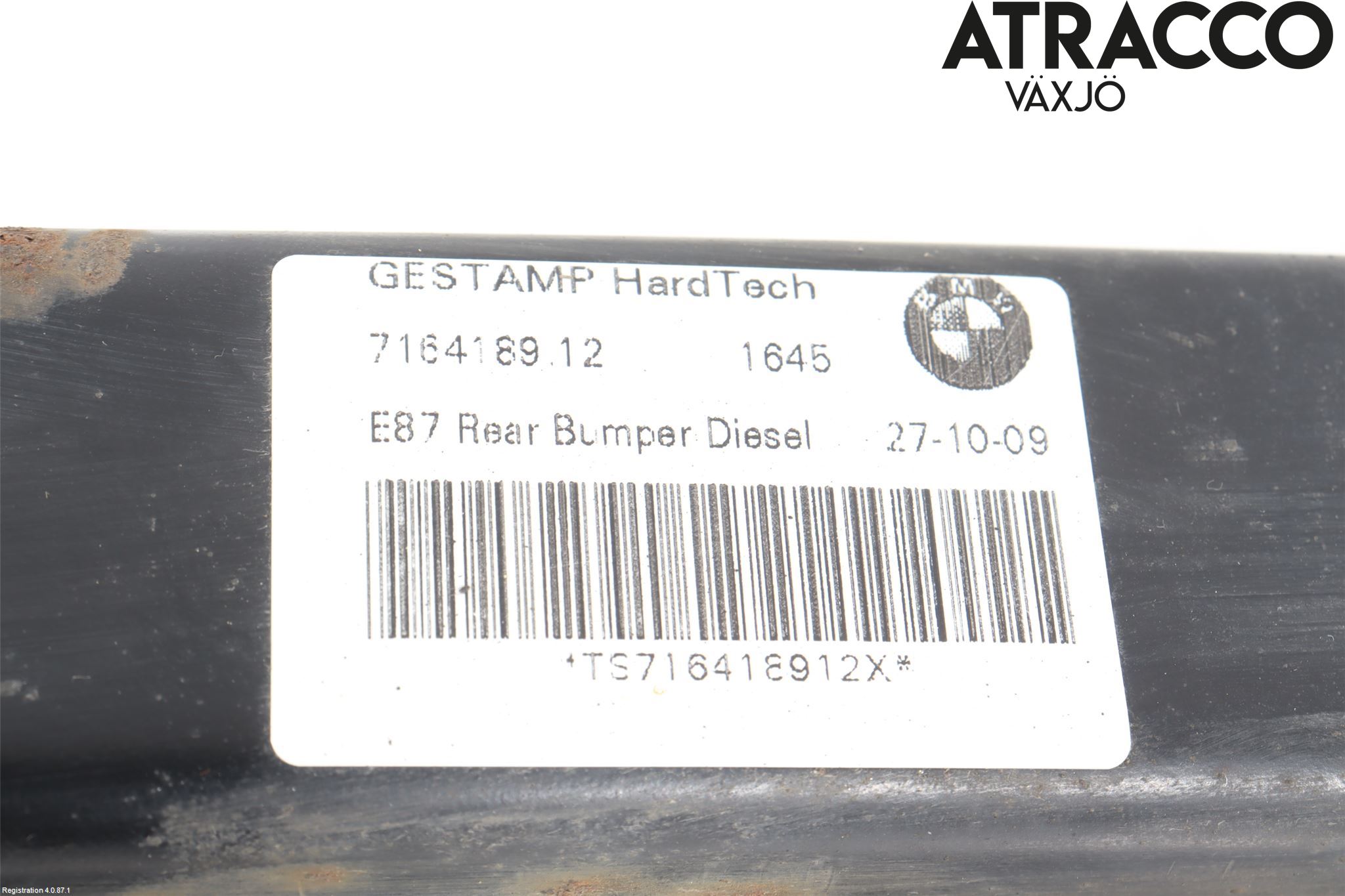 BMW 1 E87/81 5D/3D 03-11 Støtfanger Bak Bjelke