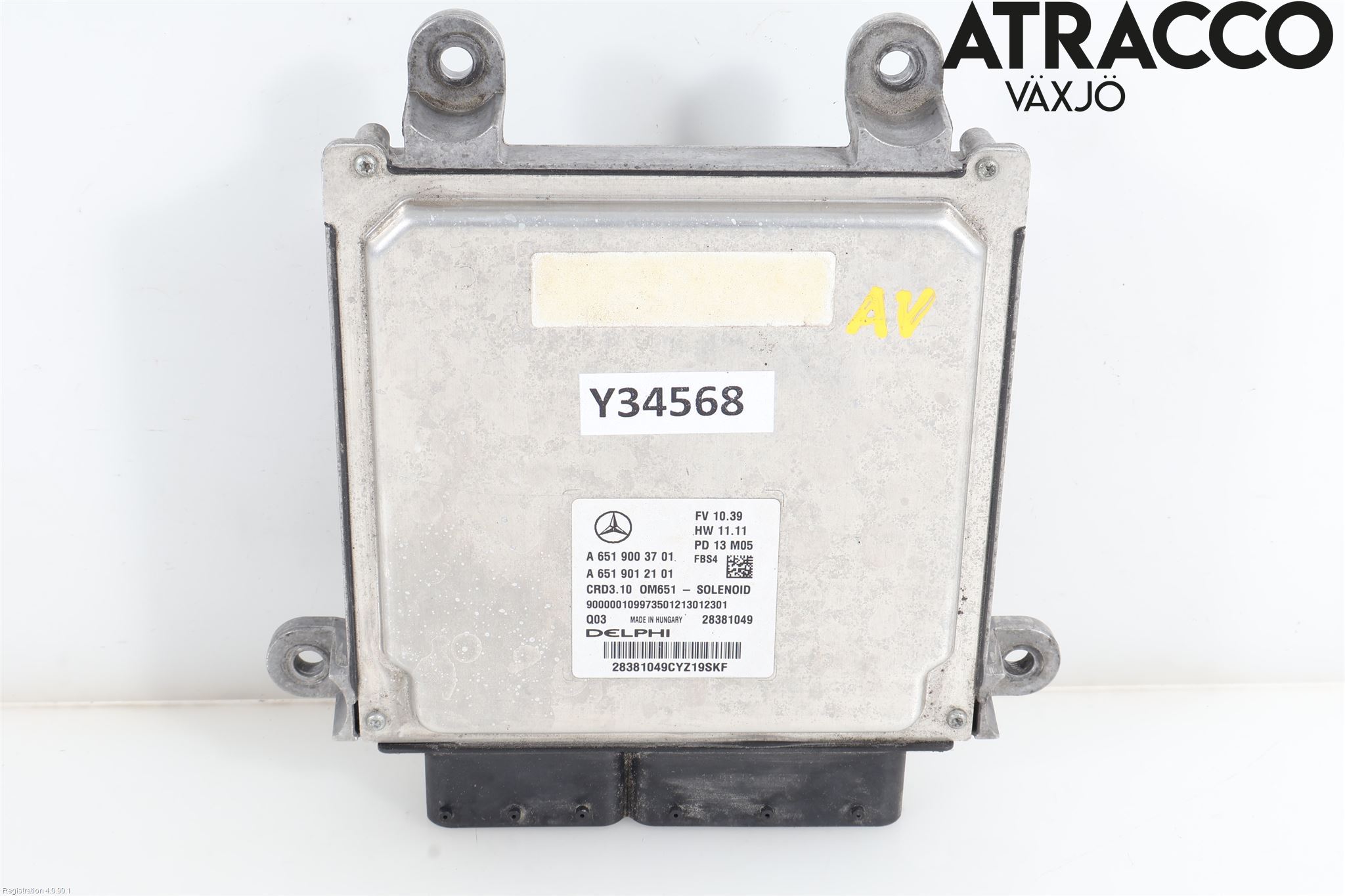 Mercedes-Benz MB E-KLASS (W212) 09-16 Styreenhet Dieselpumpe