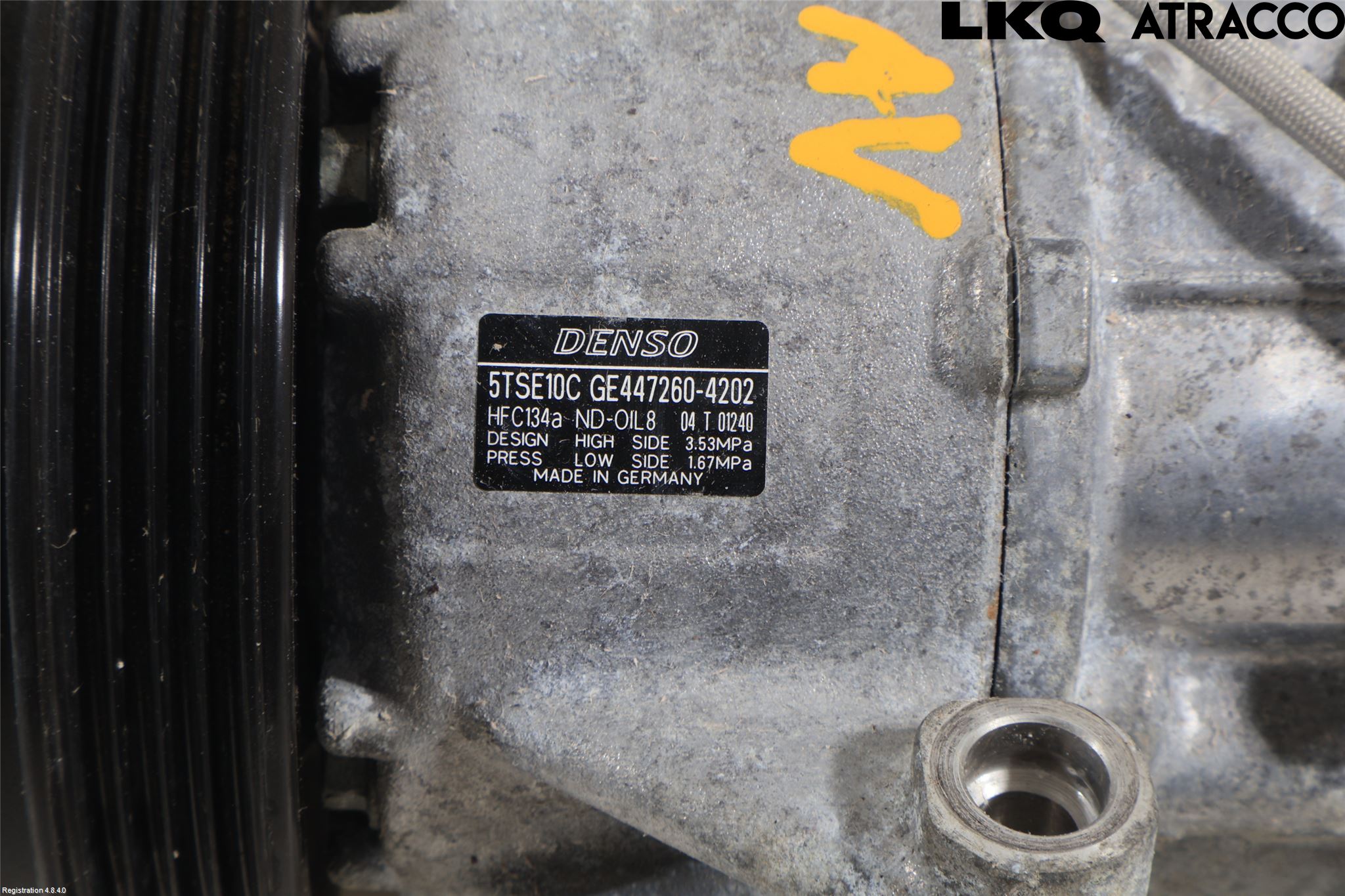 Toyota YARIS XP130 15-20 Varme Ac Kompressor