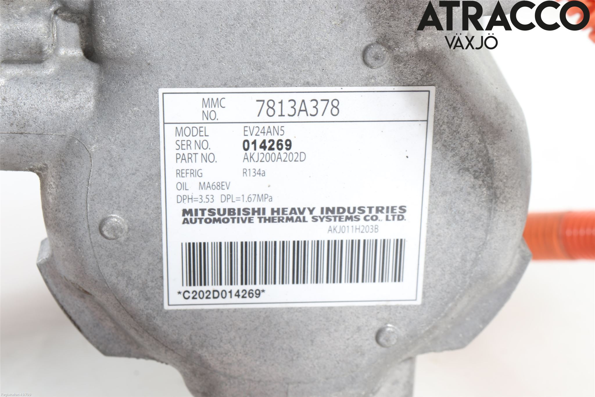 Mitsubishi OUTLANDER 13-21 Varme Ac Kompressor