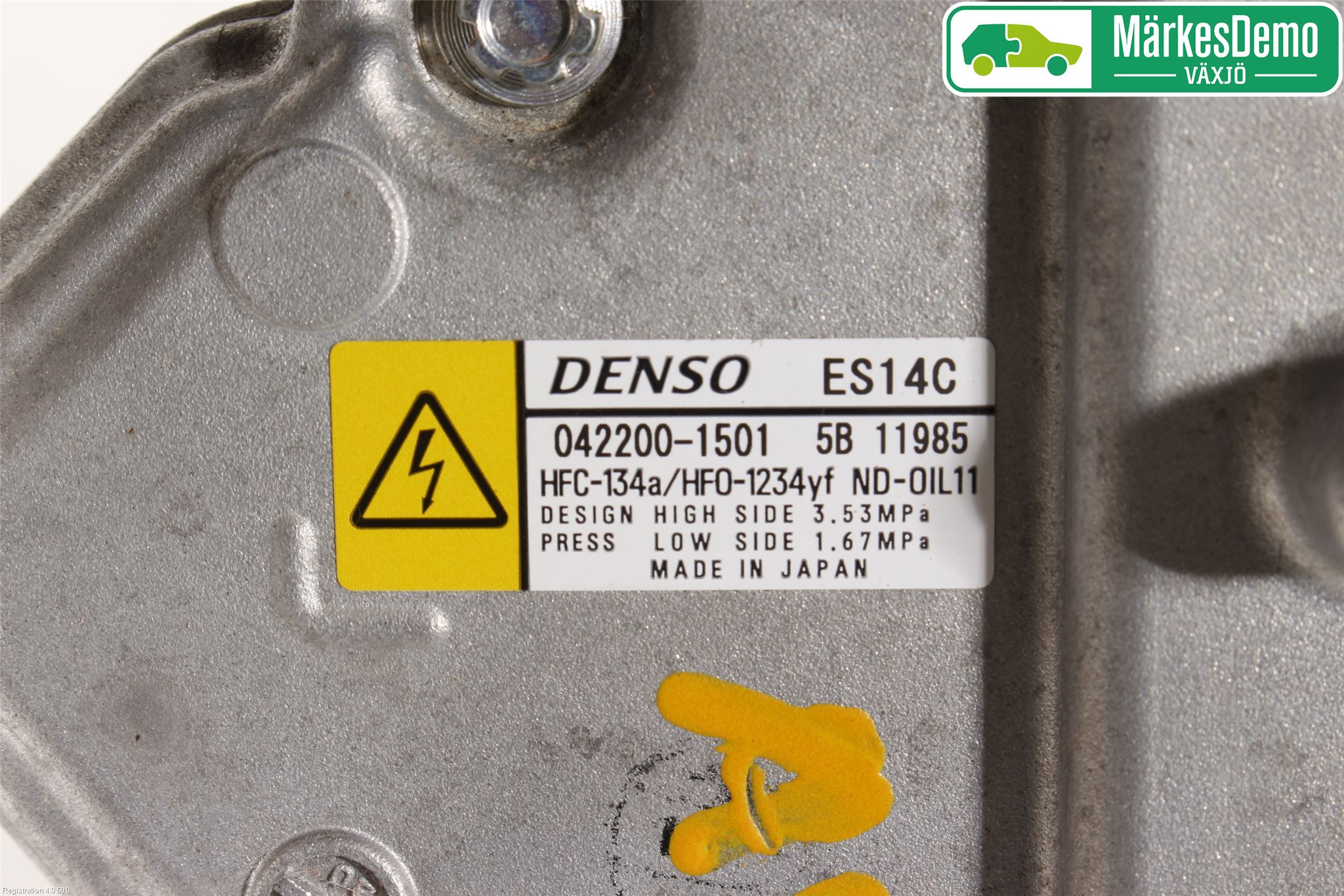 Toyota YARIS XP130 15-20 Varme Ac Kompressor
