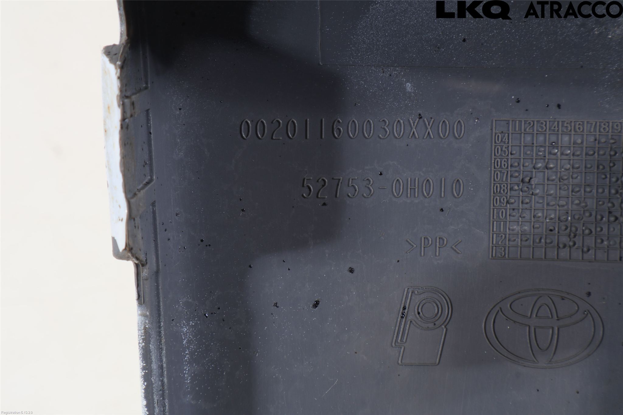 Toyota AYGO 06-14 Støtfanger Bak List