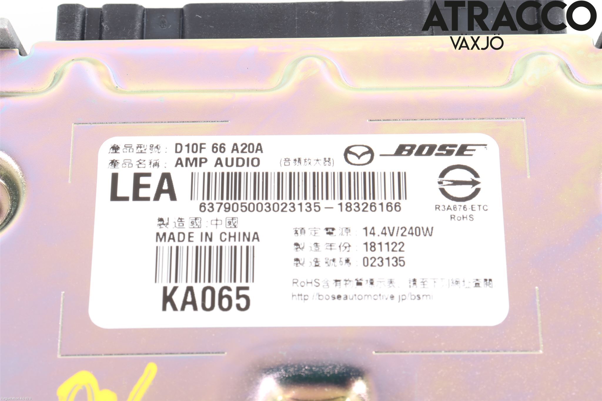 Mazda CX-3 Stereo Radio Med Cd