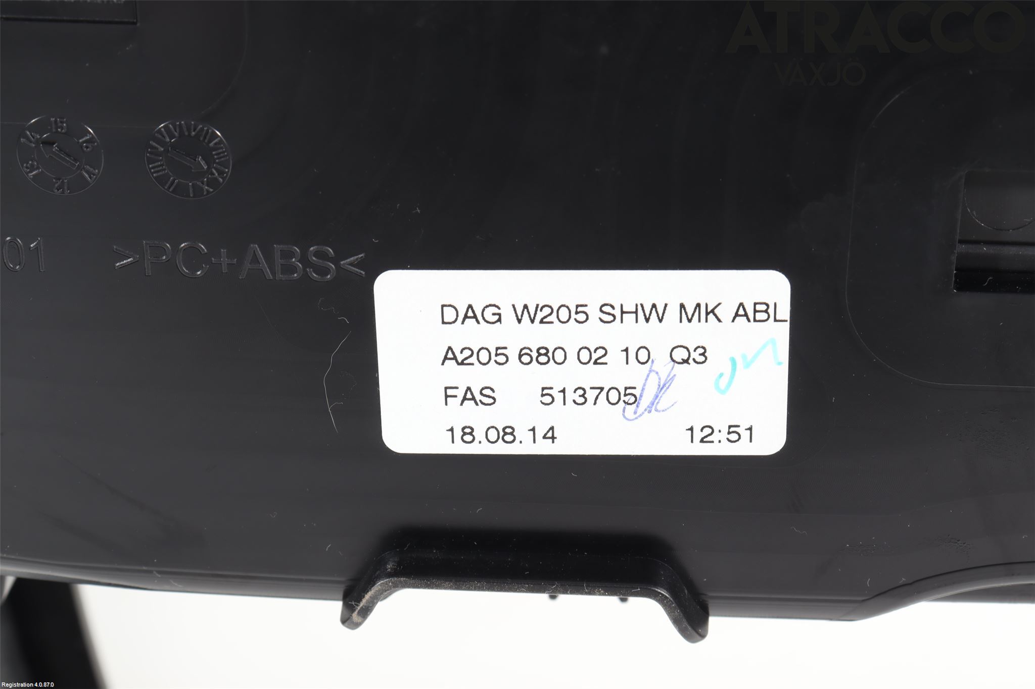 Mercedes-Benz MB C-KLASS (W205) 14-21 Instrumentkonsoll Midt