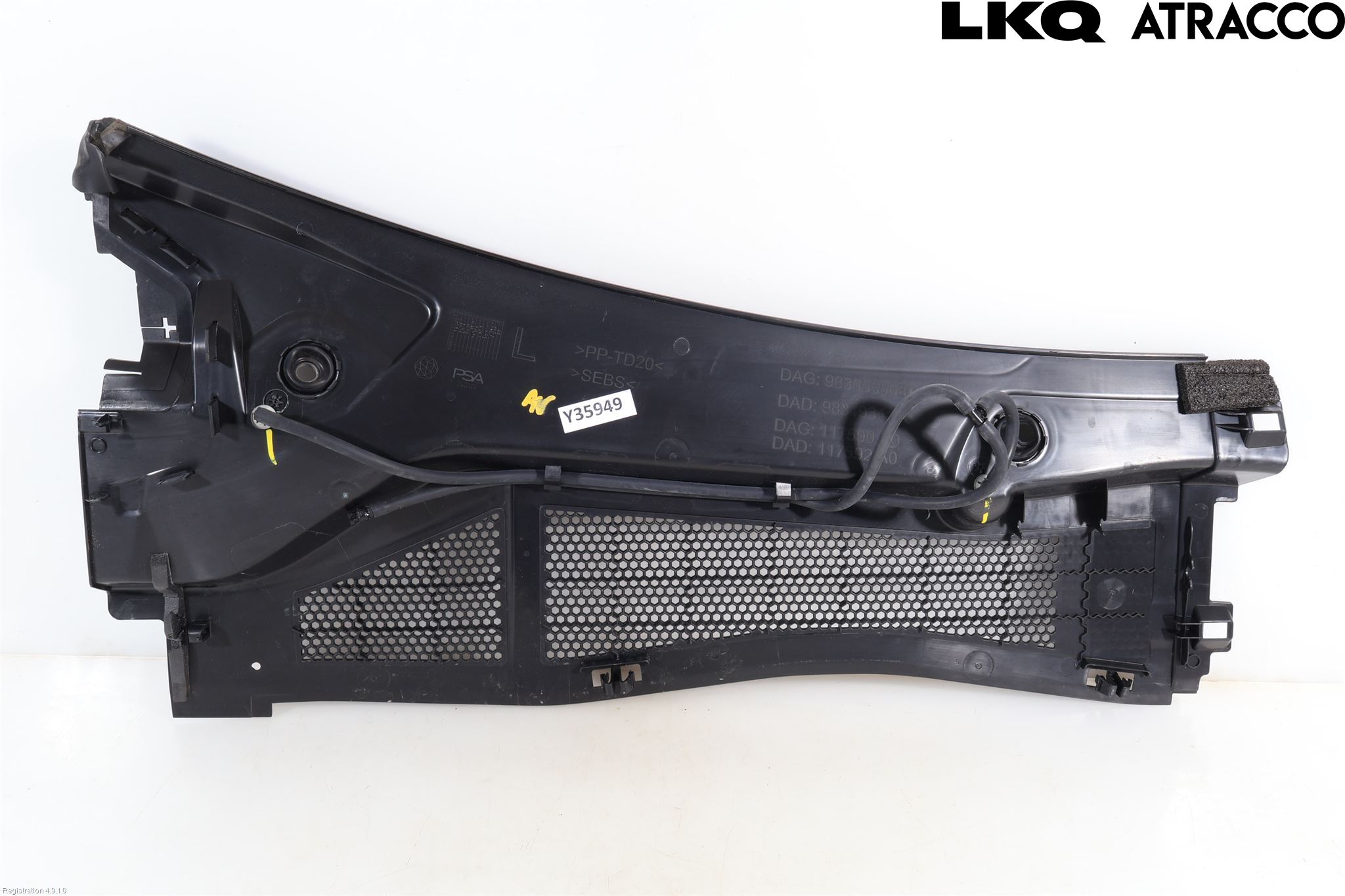 Peugeot 308/E-308 21- Visker Deksel-Grill-Under Frr